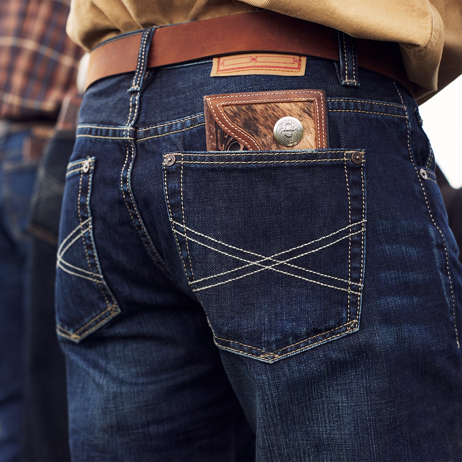 Leather Hair-On-Hide Checkbook Cover