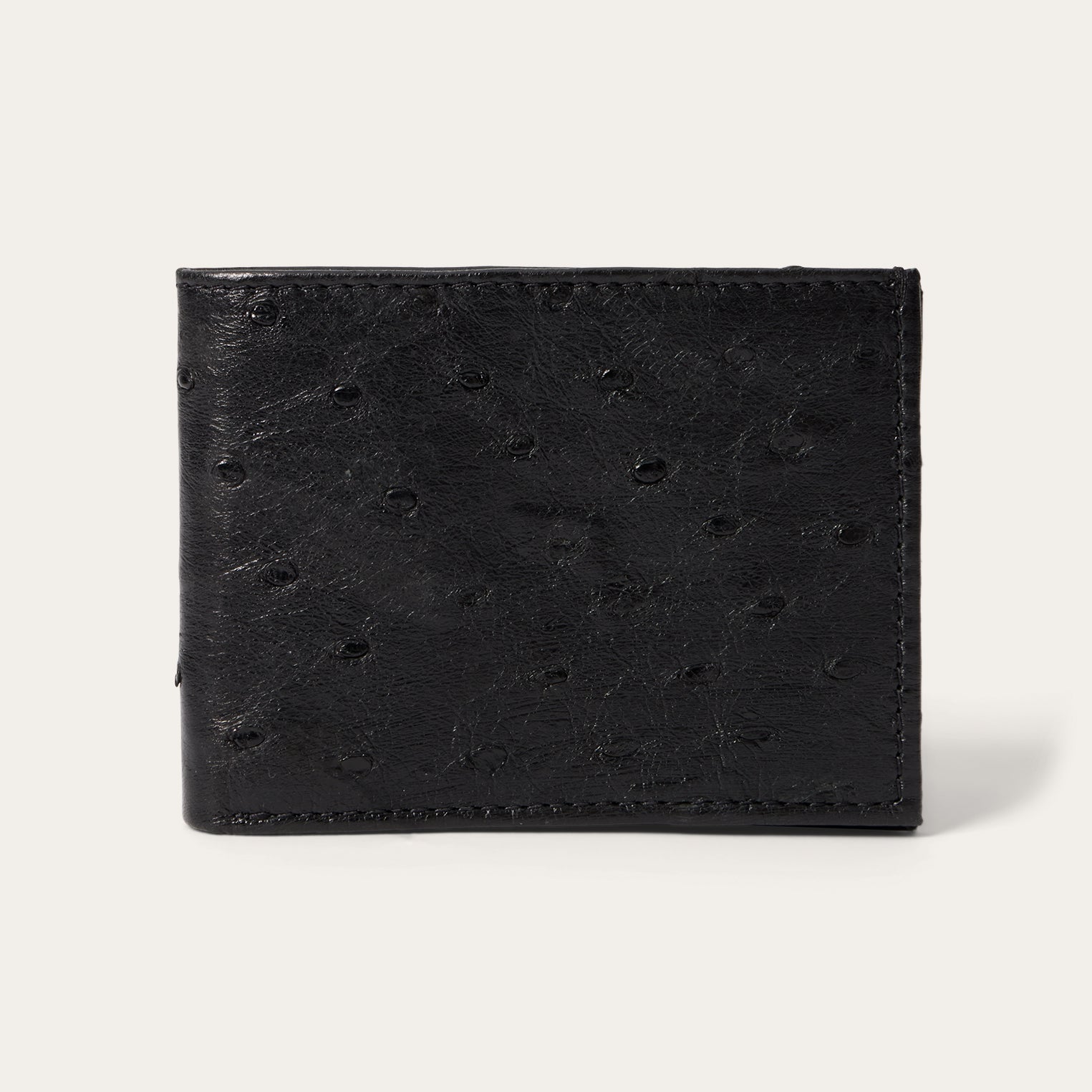 Stylish Ostrich Leather Bi-Fold Wallet