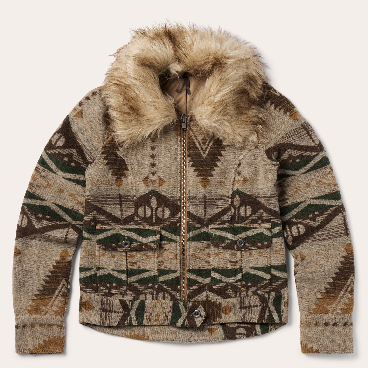 Cozy Southwestern Plaid Flannel Shirt Jacket