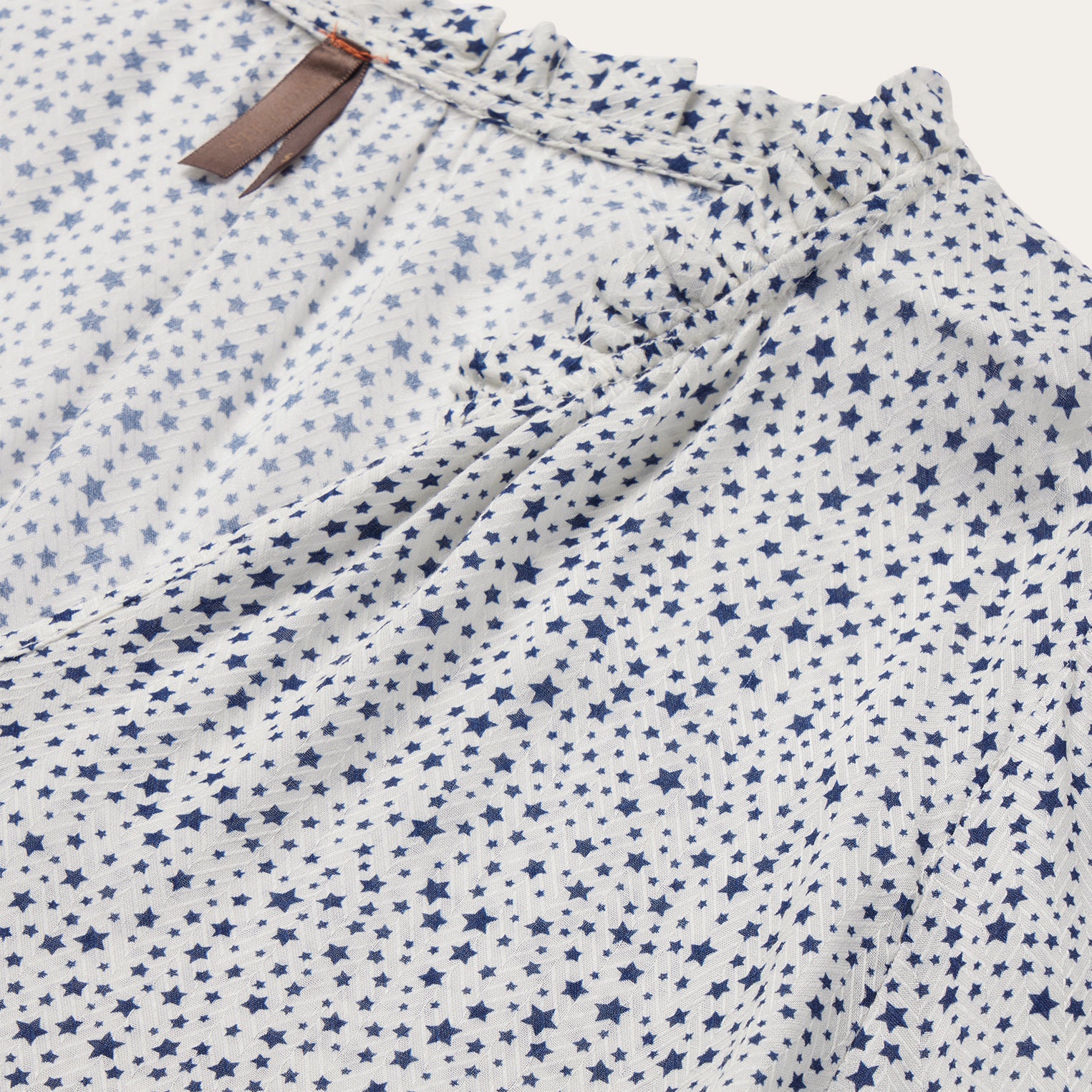 Stars Print Boho Peasant Blouse