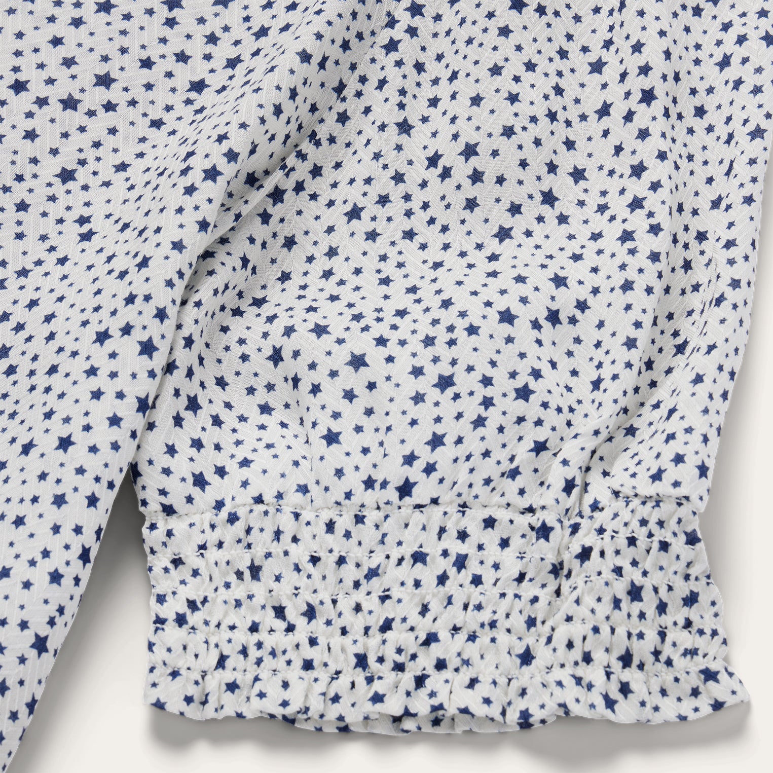 Stars Print Boho Peasant Blouse