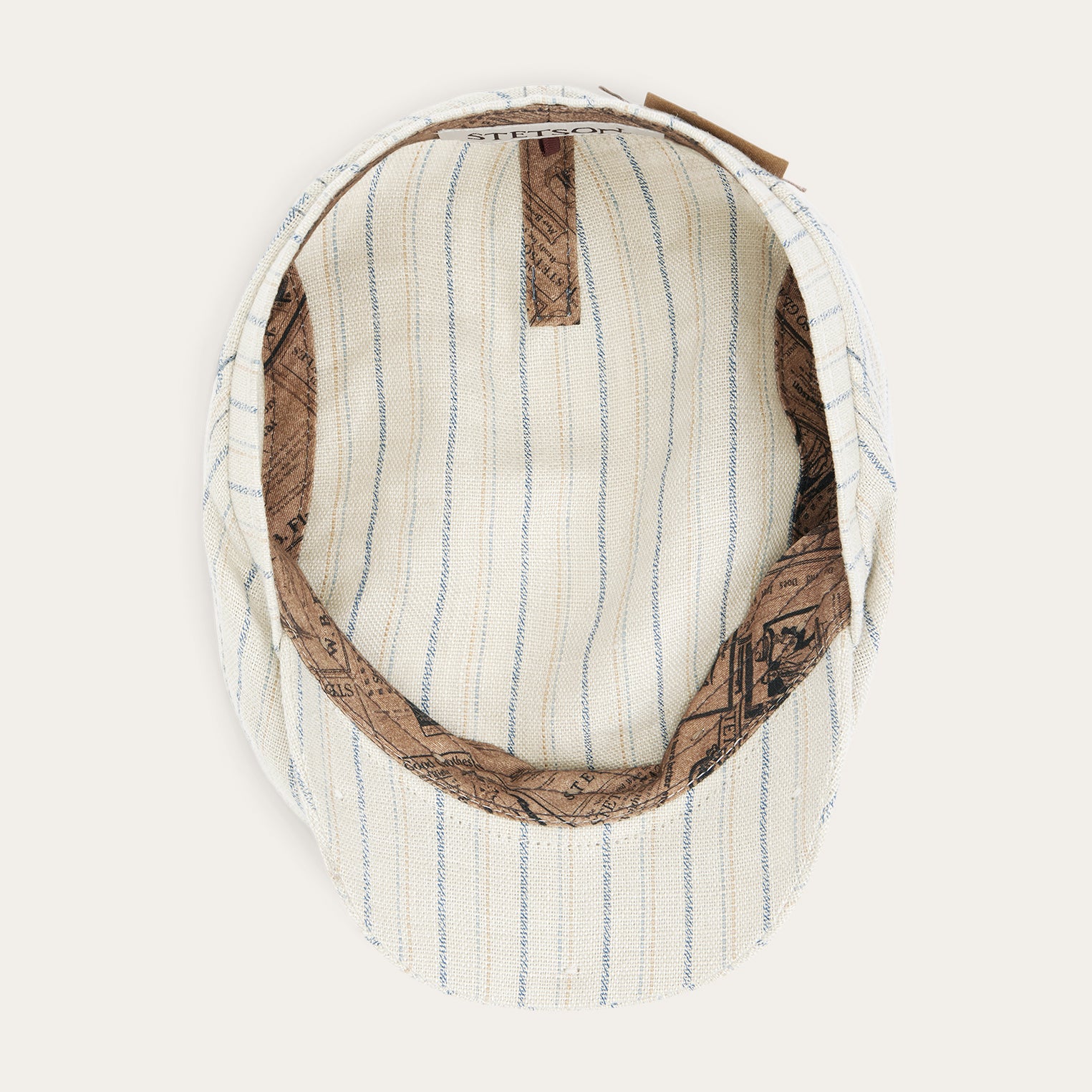 Classic Striped Linen Driver Cap