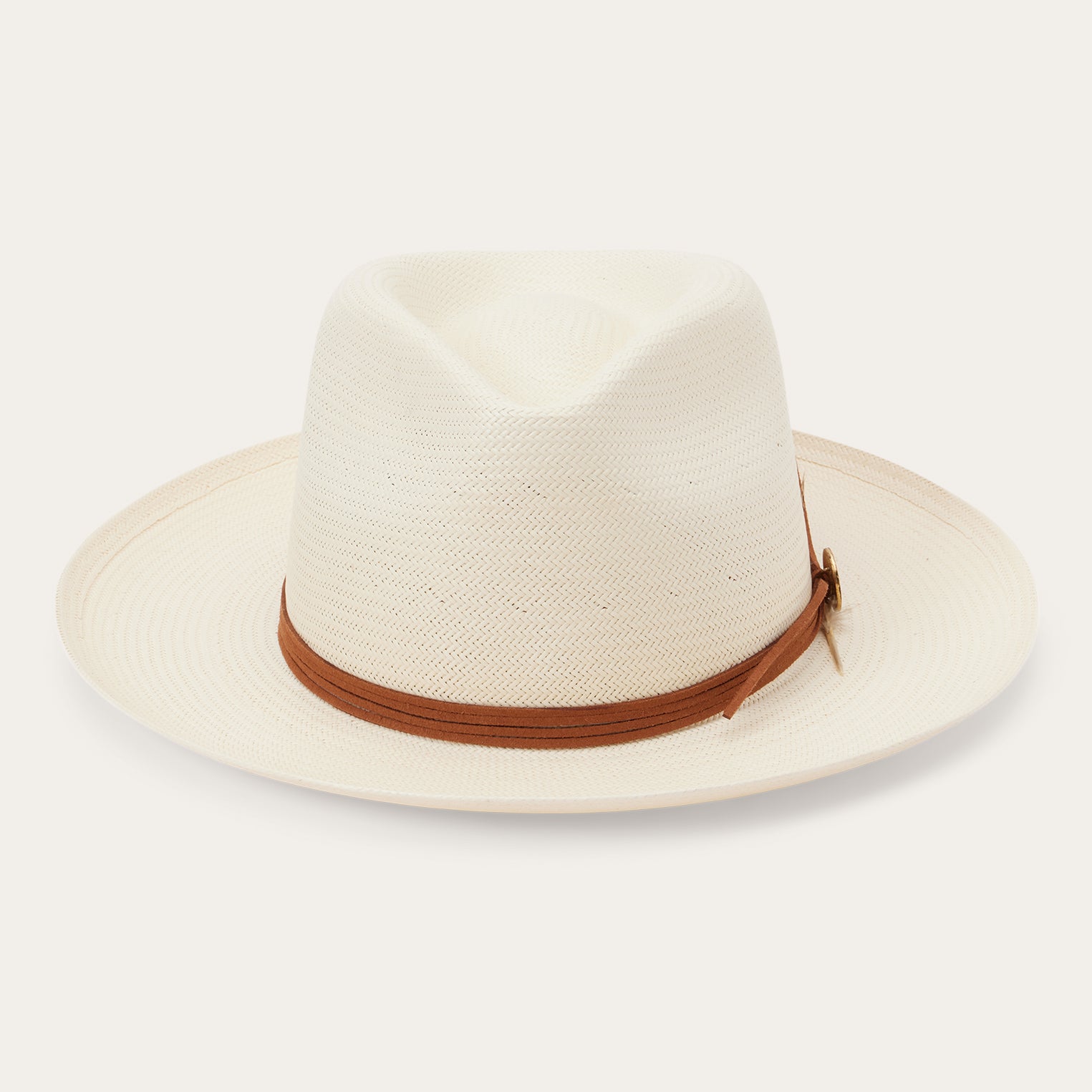 Stylish Shantung Straw Fedora Hat for Men