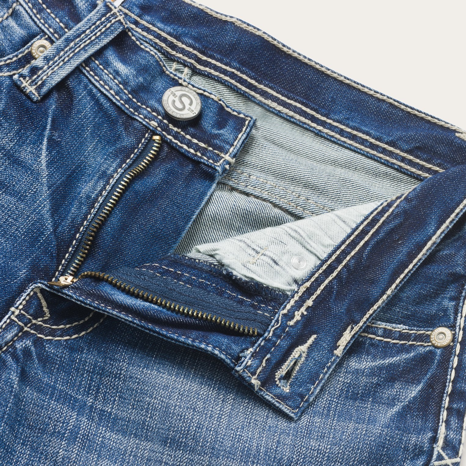 Light Wash 1312 Fit Jeans for Men
