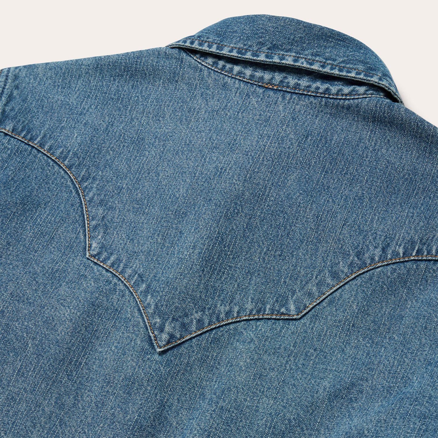 Western Denim Shirt in Turquoise Snap