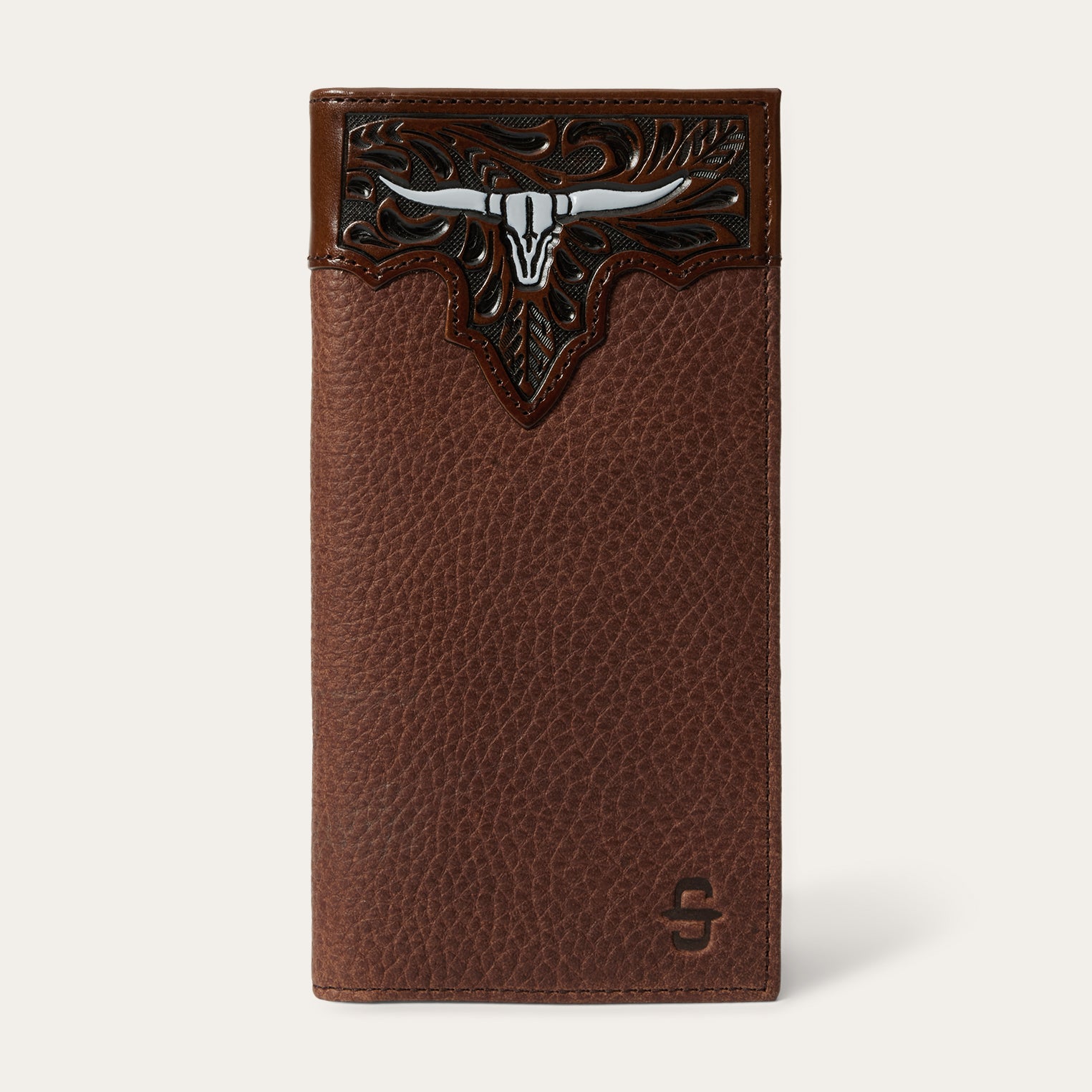 Western Steer Head Checkbook Cover