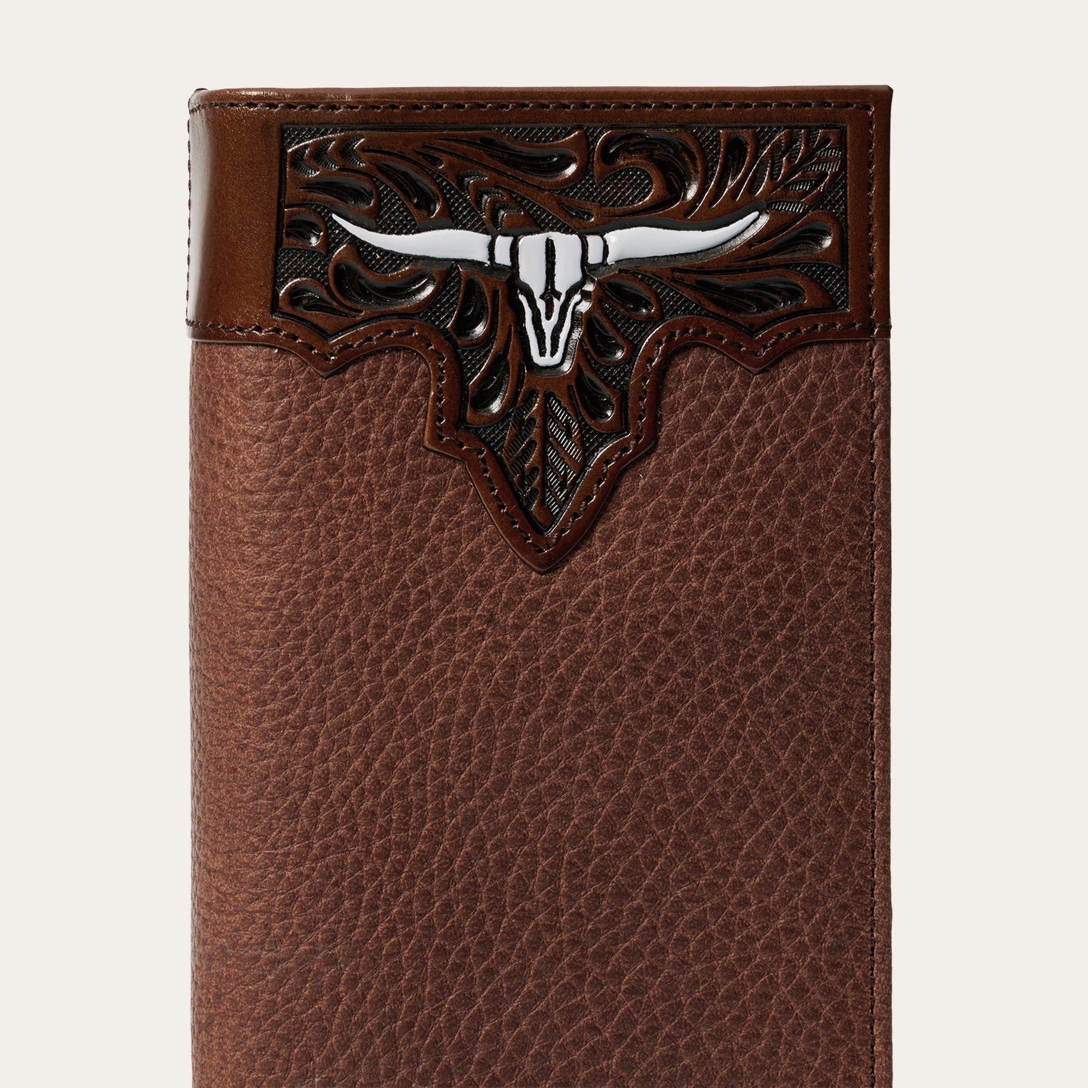 Western Steer Head Checkbook Cover