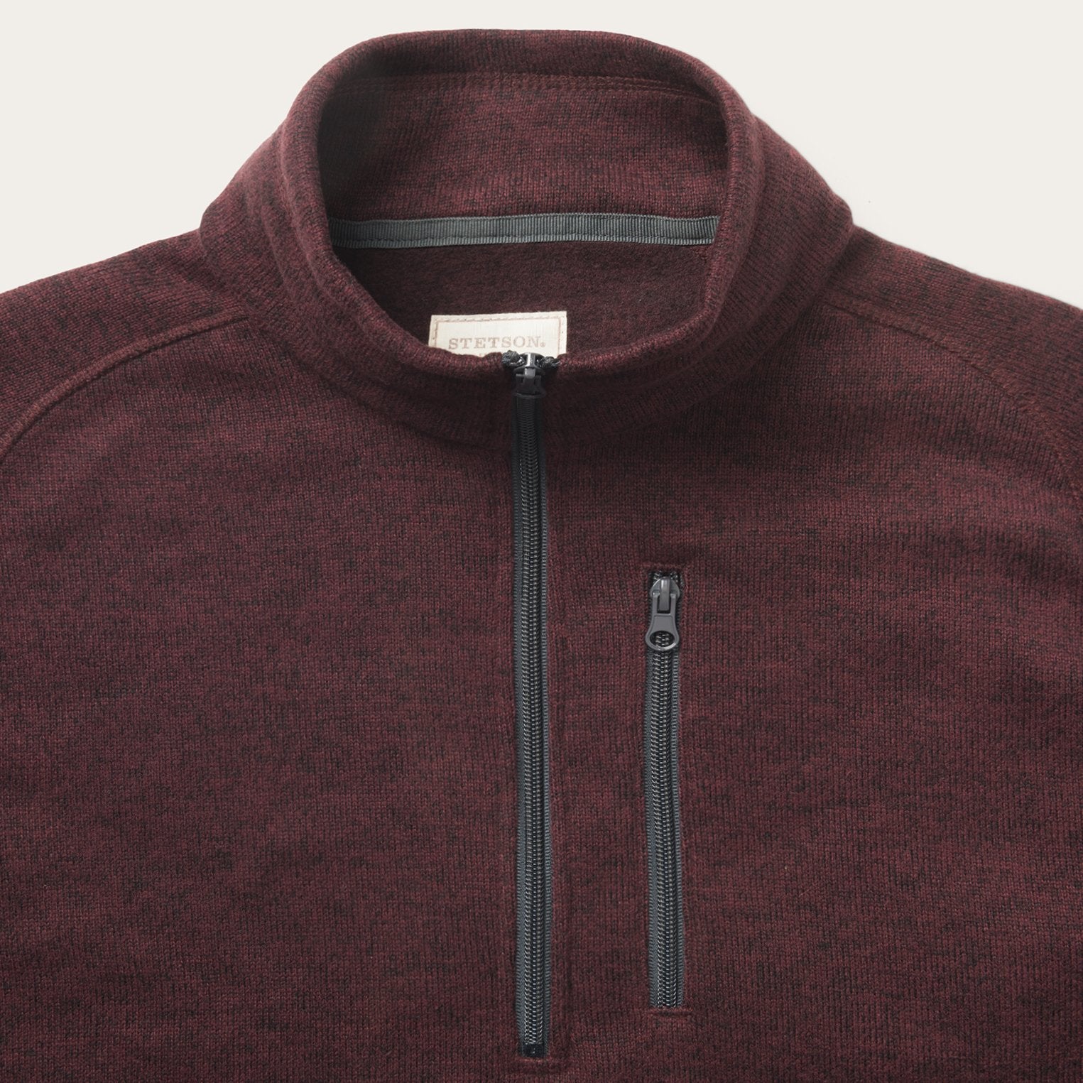 Cozy Wine-Colored Knit Sweater