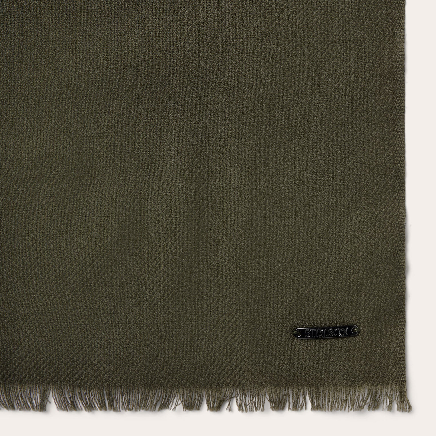 Cozy Wool Scarf with Fringe Trim