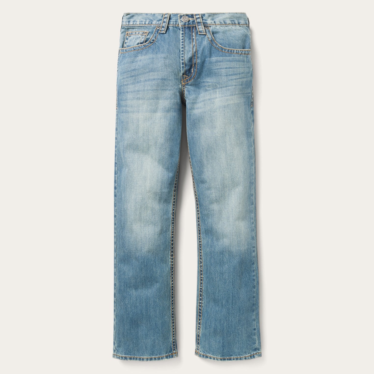 Light Wash Fit 1520 Jeans with Tacking Detail