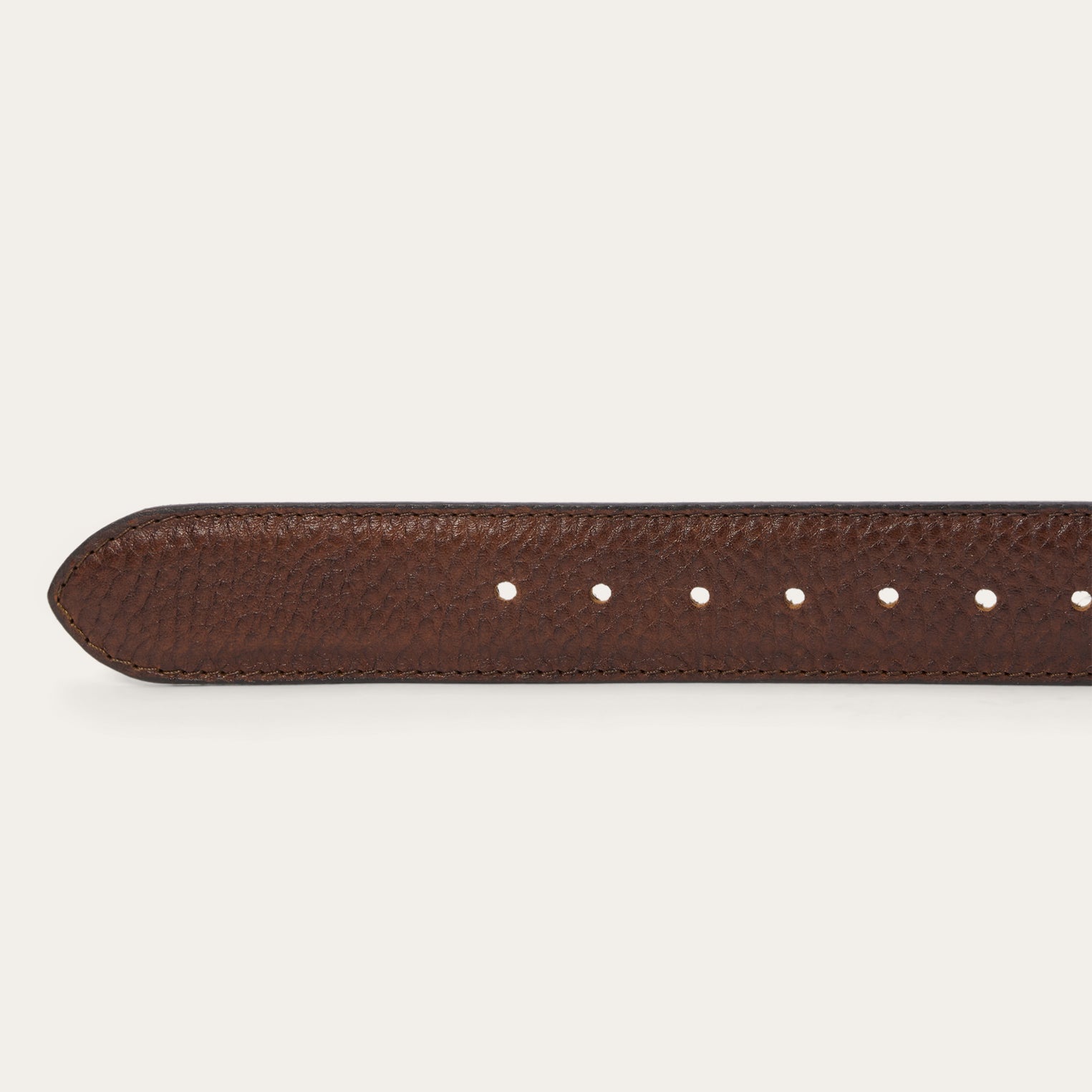 Handcrafted Bison Leather Belt with Concho Detail