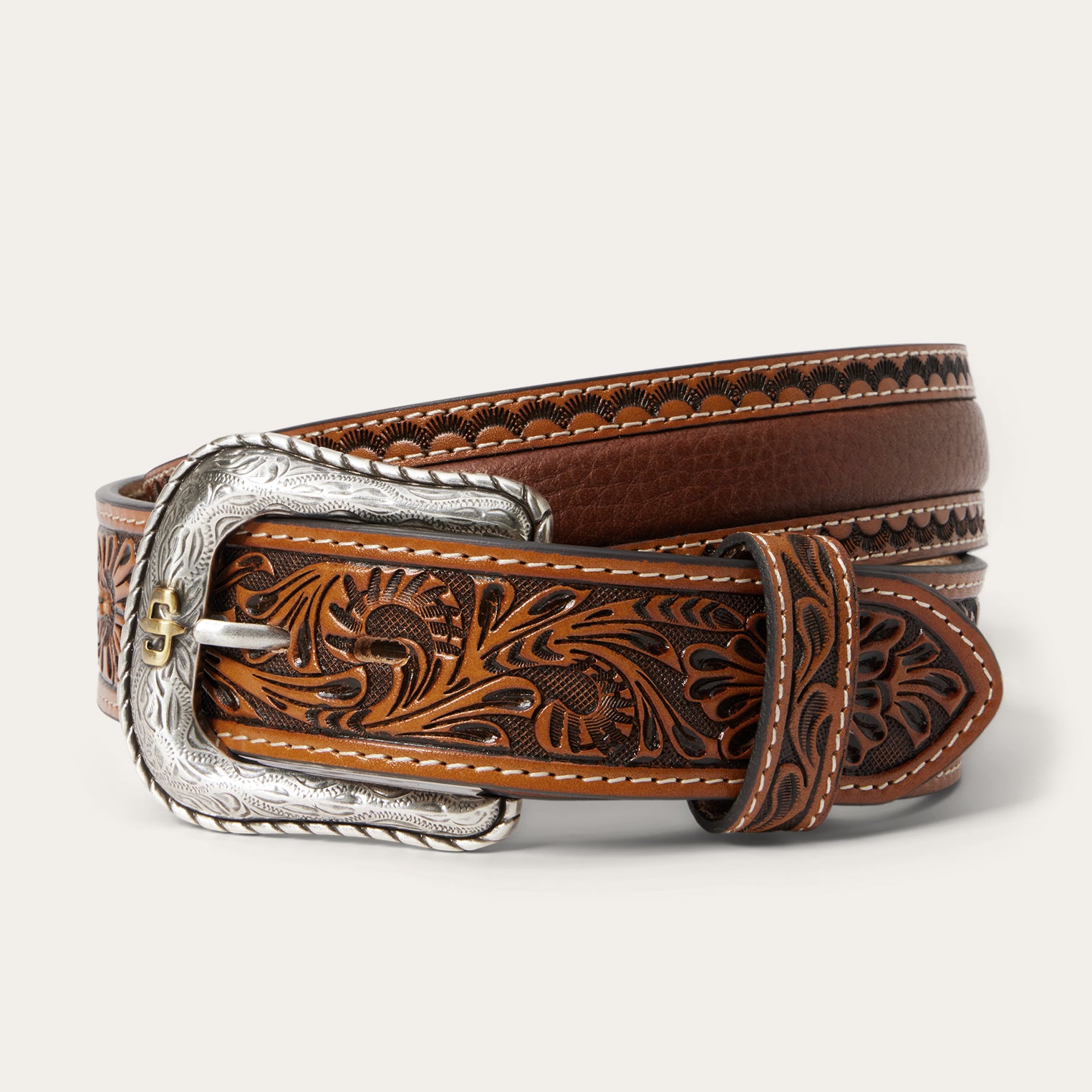 Handcrafted Leather Tab Belt for Men