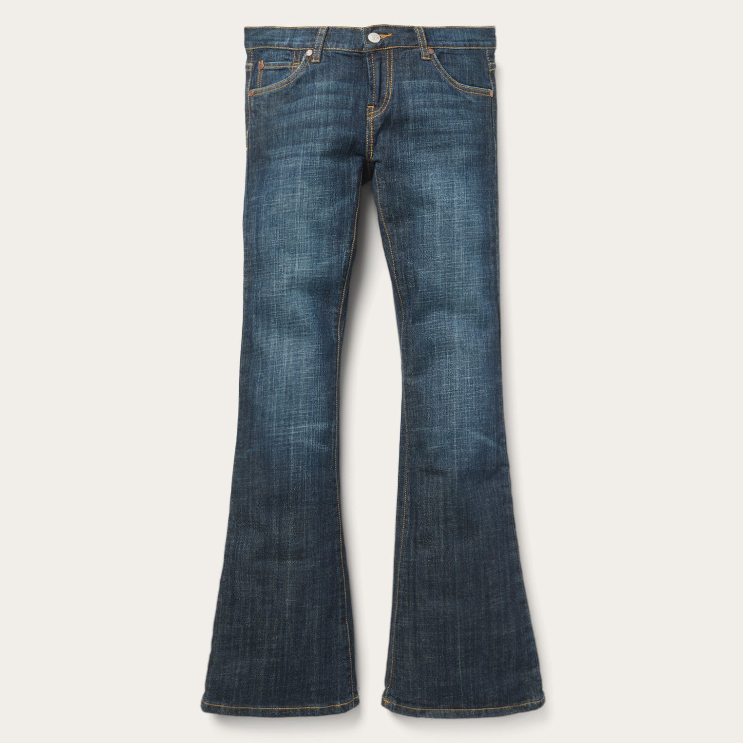 Classic Dark Wash Bootcut Jeans for Men