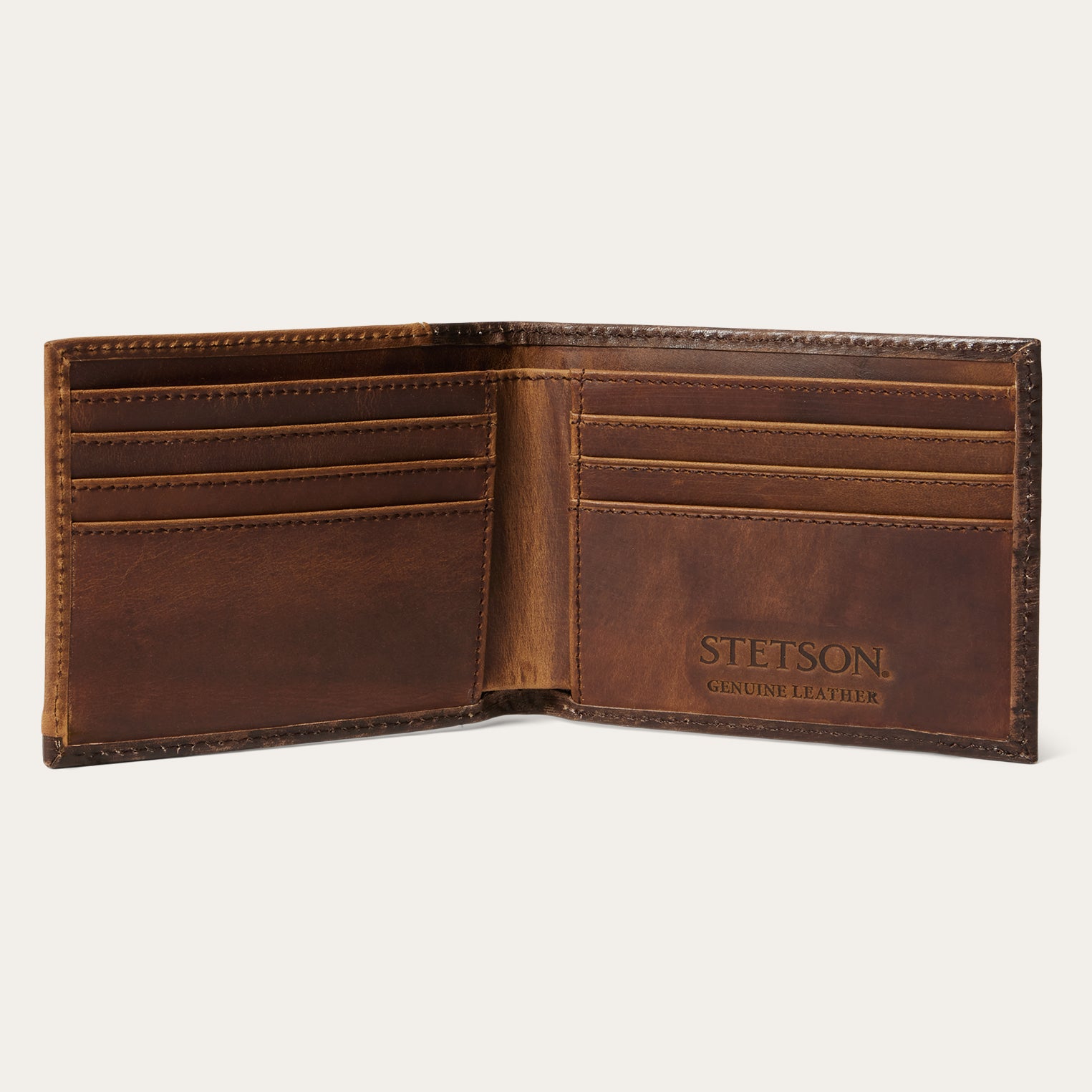 Genuine Hair-On-Hide Concho Wallet - Bi-Fold Design