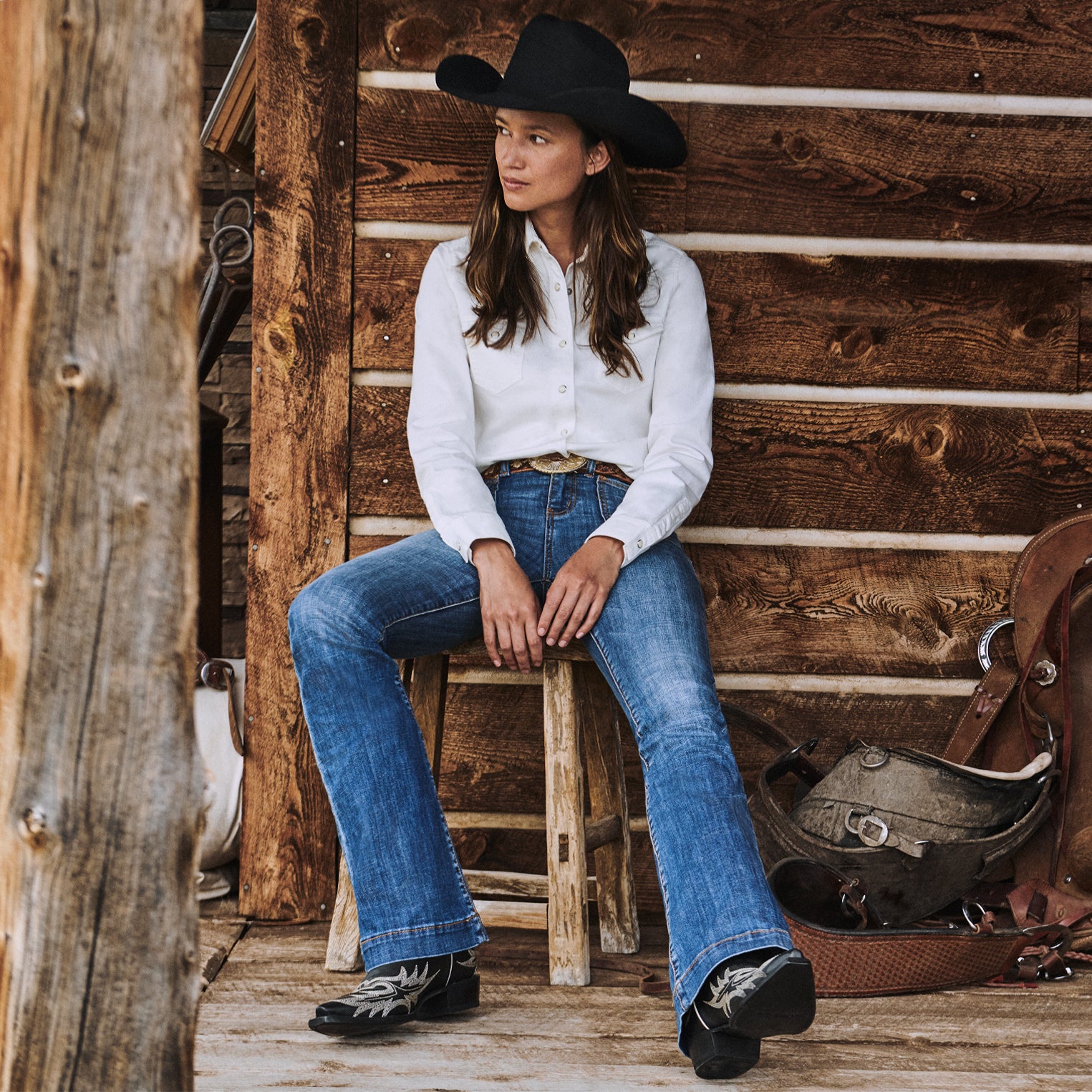 High-Rise Flare Jeans for Women