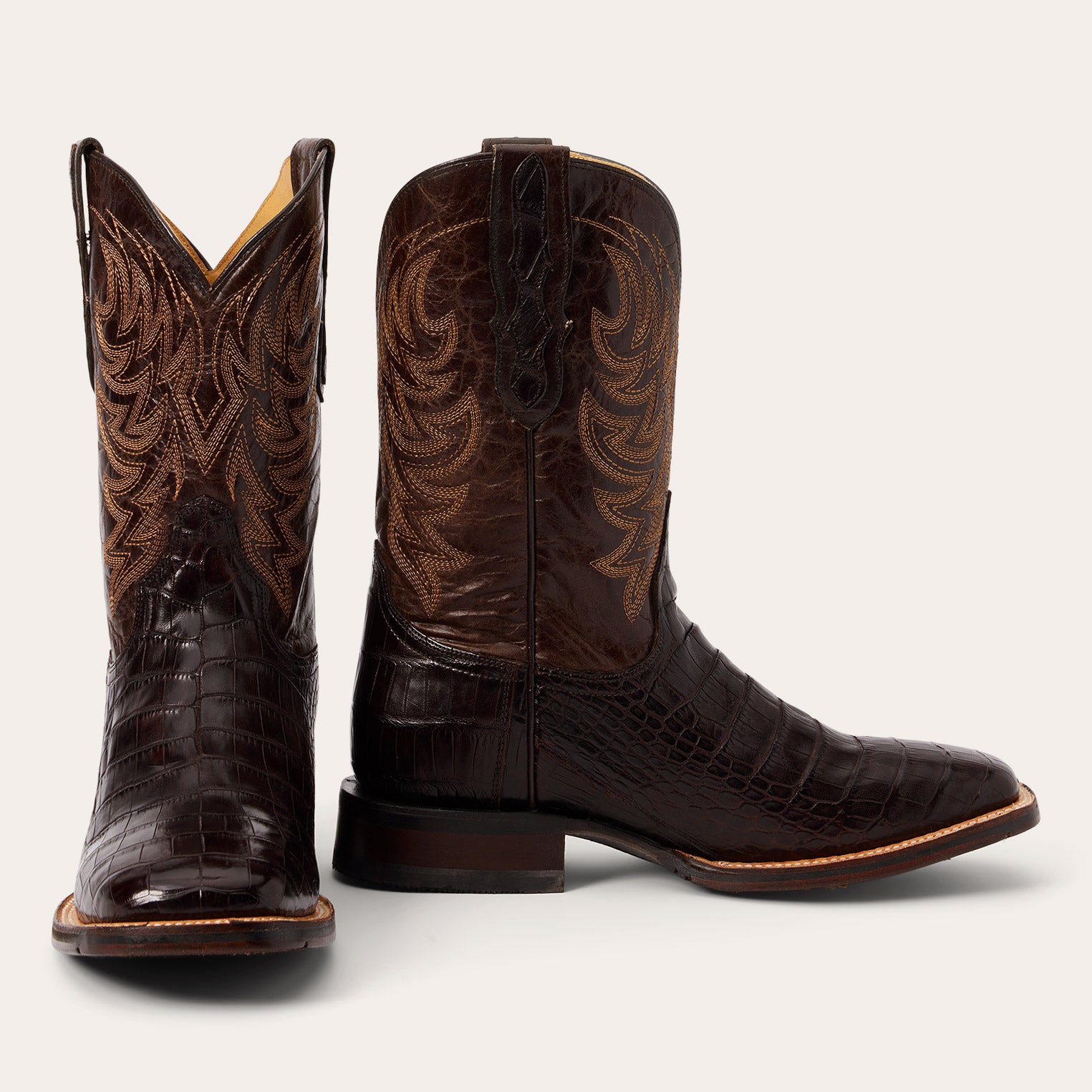 Aces Genuine Alligator Leather Boots