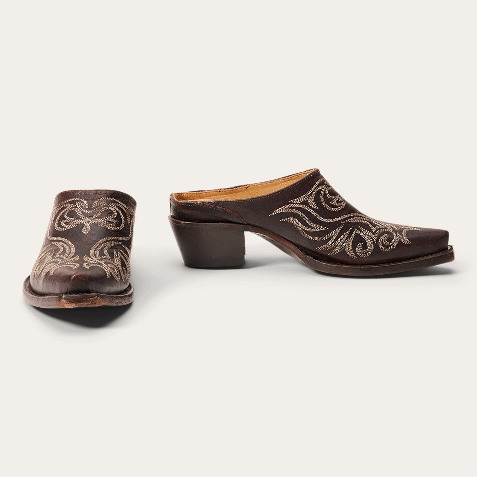 Adley Vintage Leather Mules – Classic Comfort