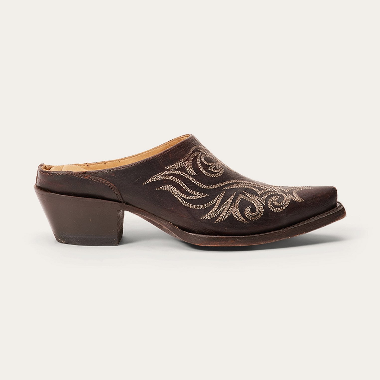 Adley Vintage Leather Mules – Classic Comfort