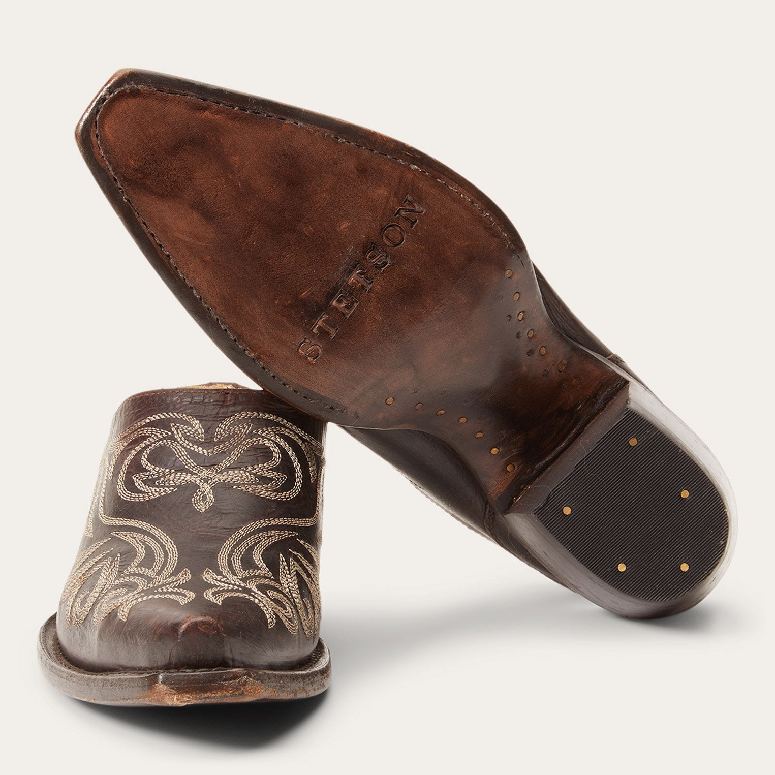 Adley Vintage Leather Mules – Classic Comfort