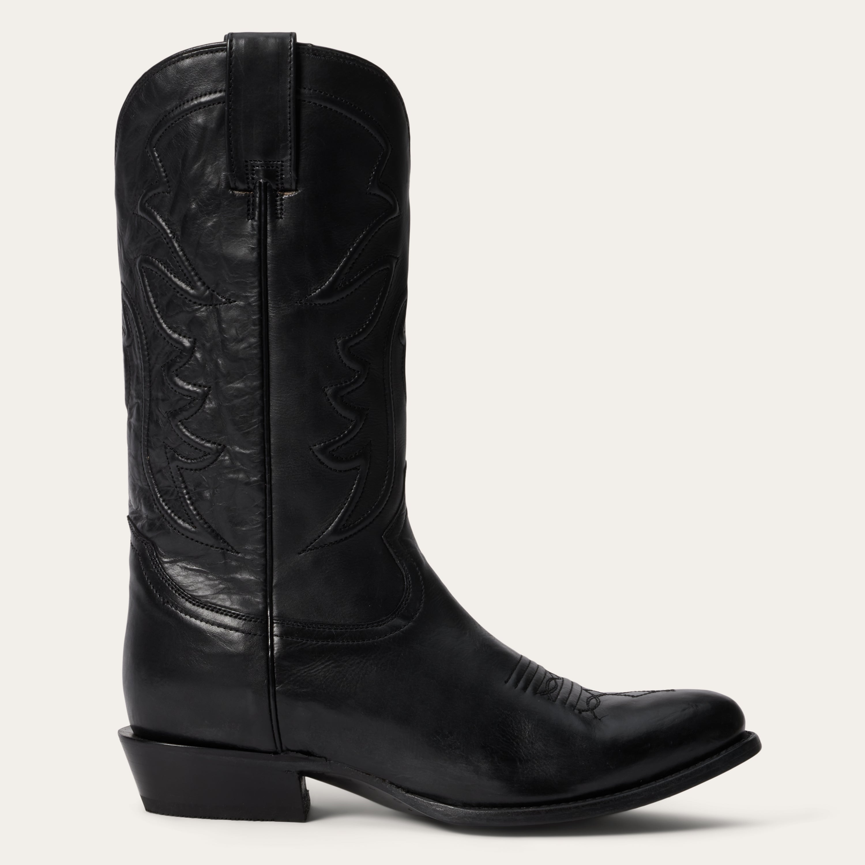 Ames Burnished Leather Boots – Classic Corded Design