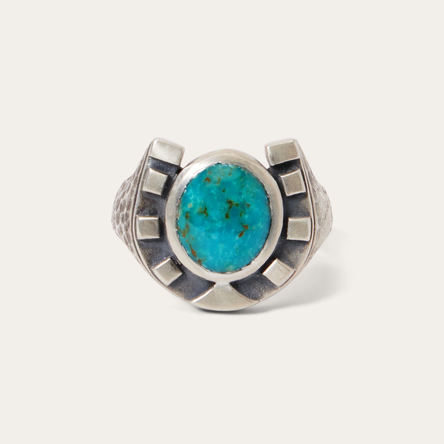 Turquoise Horseshoe Ring – Durable & Stylish