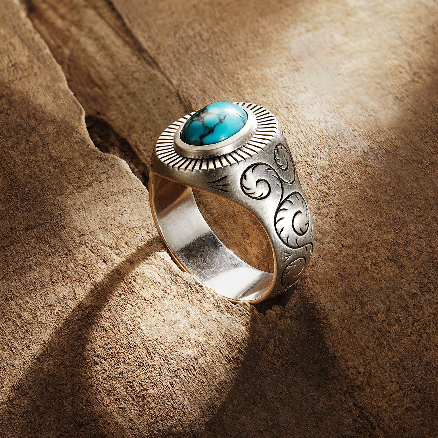 Turquoise Filigree Ring for Elegant Style