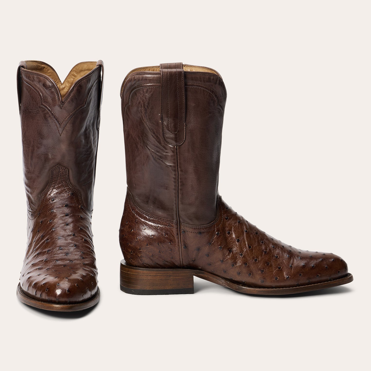Austin Roper Boots in Ostrich Leather