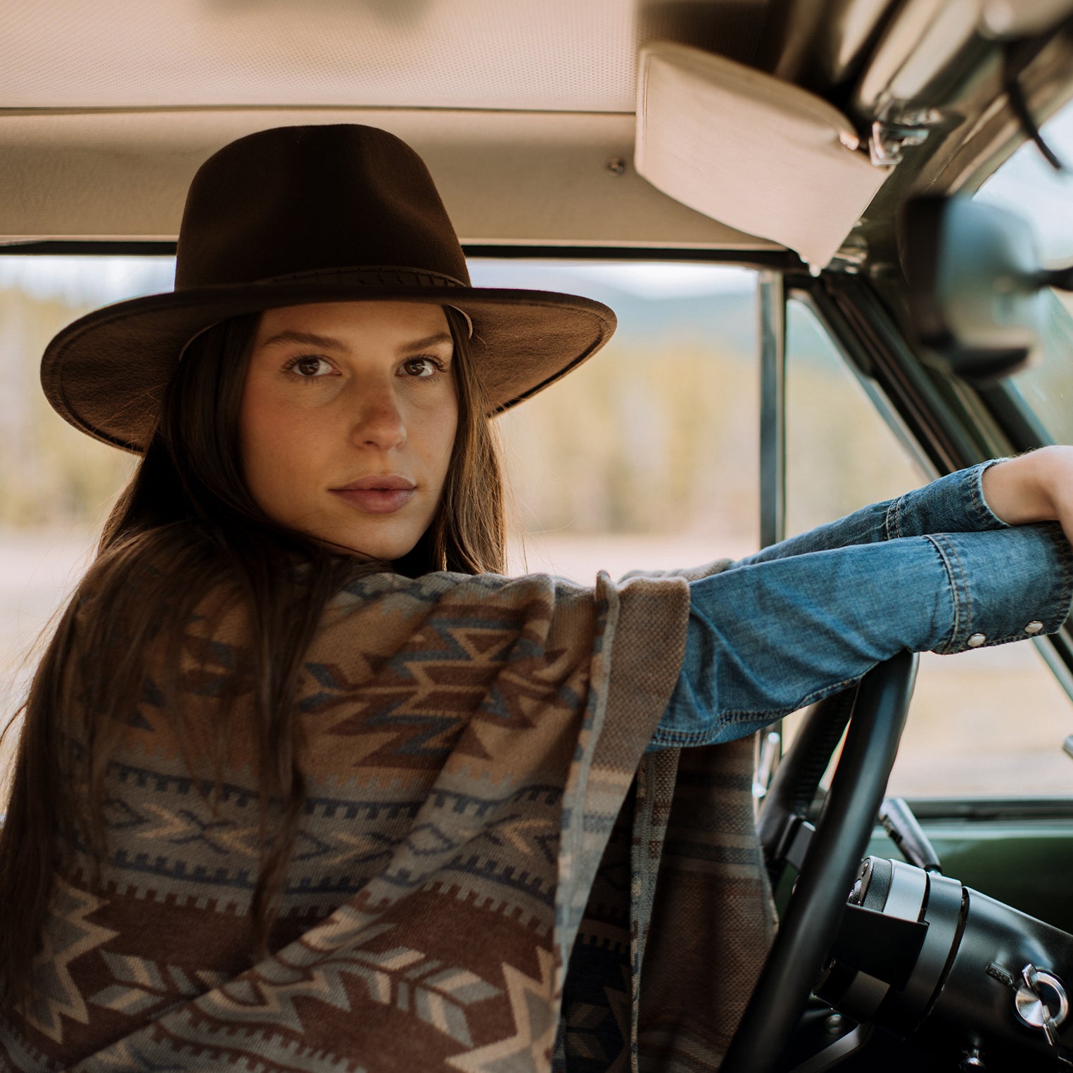 Aztec Poncho Sweater - Boho Chic Knitwear