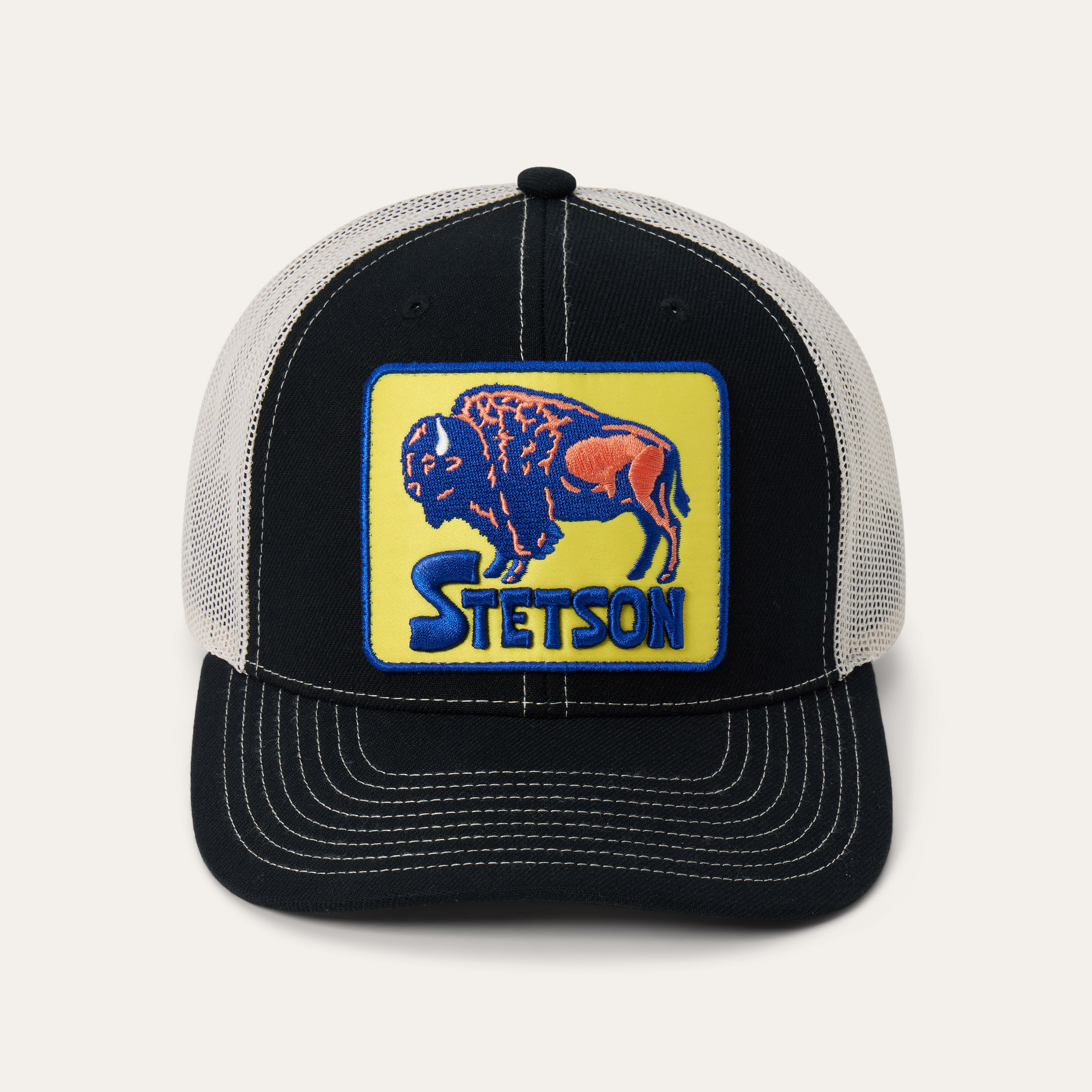 Bison High Crown Trucker Cap