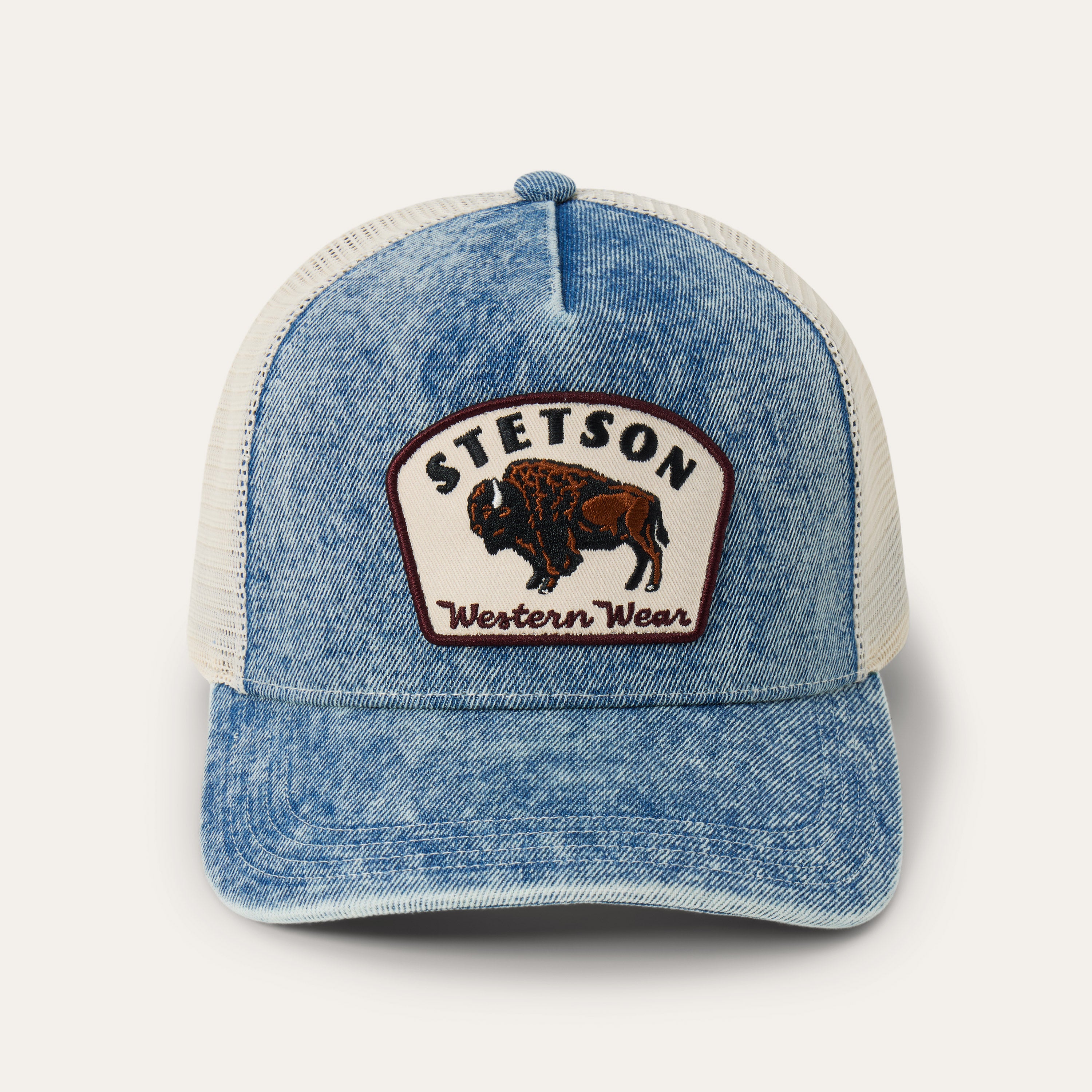 Bison Embroidered Trucker Cap