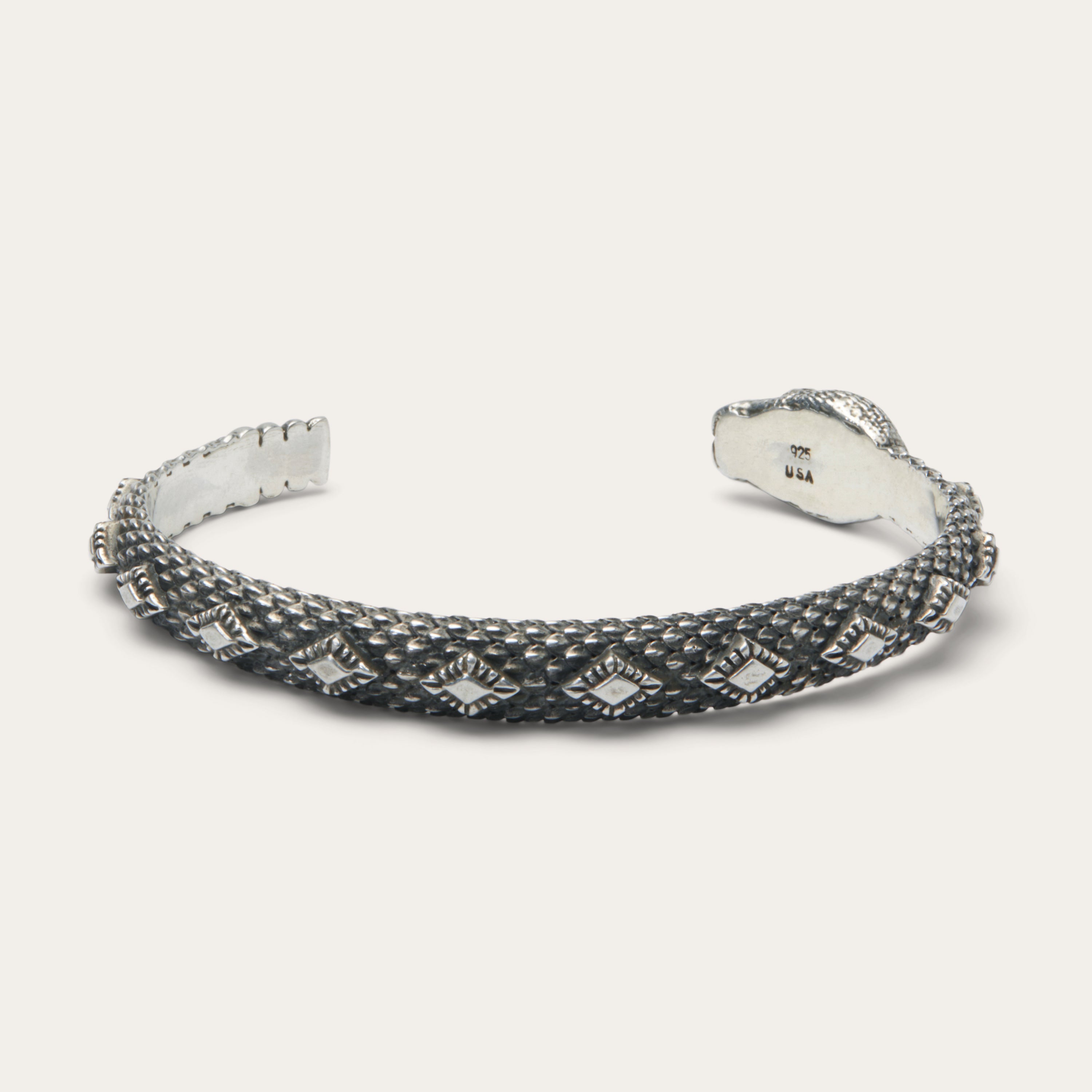 Stylish Rattlesnake Cuff Bracelet