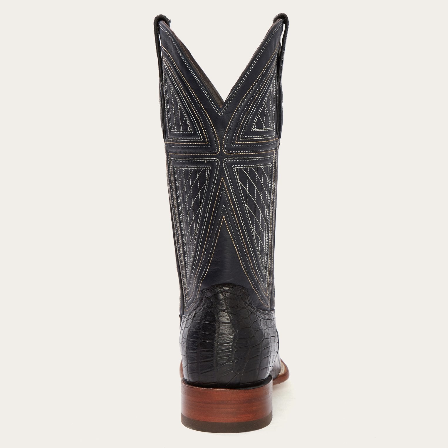 Black Falls Alligator Leather Cowboy Boots