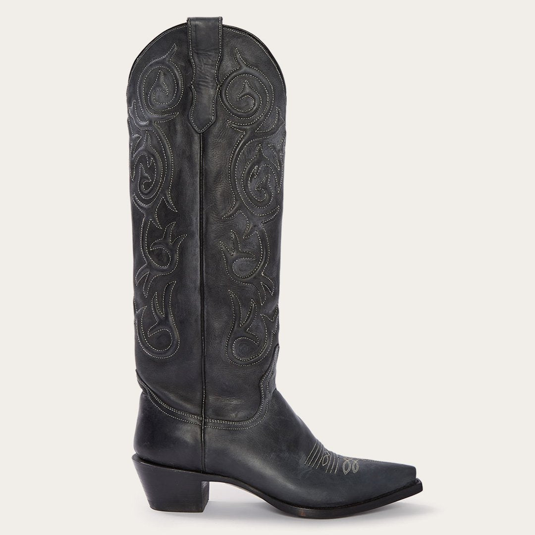 Blair Side Zip Cowboy Boots - Classic Leather Style