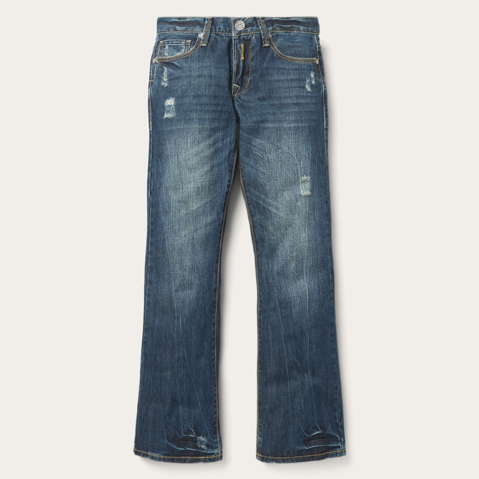 Dark Wash Destructed Fit 1014 Jeans