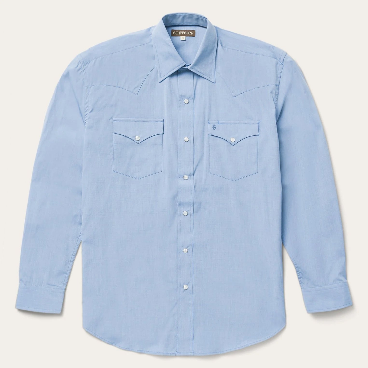 Classic Blue Solid Cotton Shirt