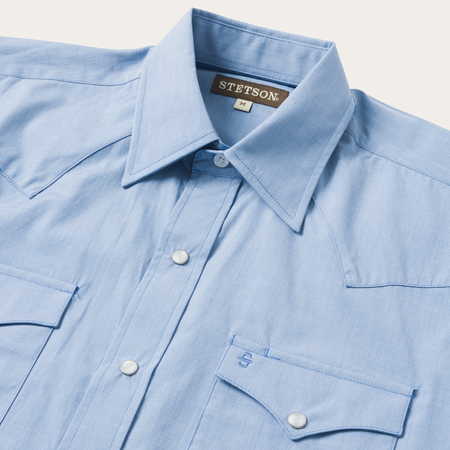Classic Blue Solid Cotton Shirt