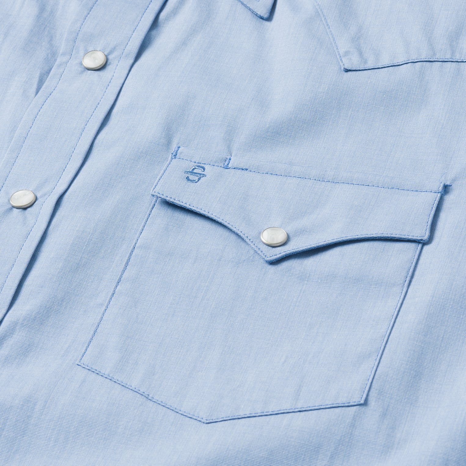 Classic Blue Solid Cotton Shirt