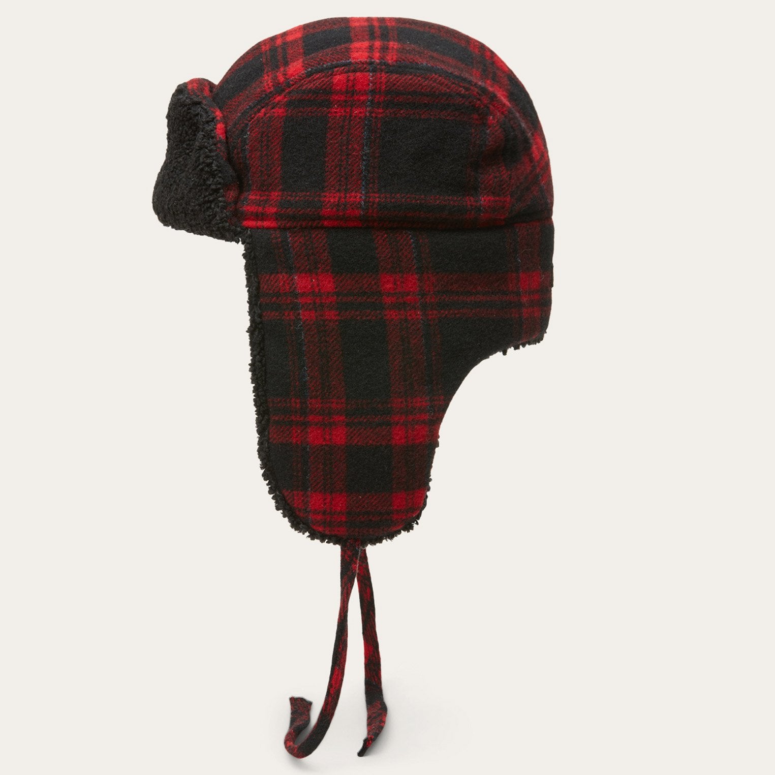 Shadow Plaid Bomber Cap for Men