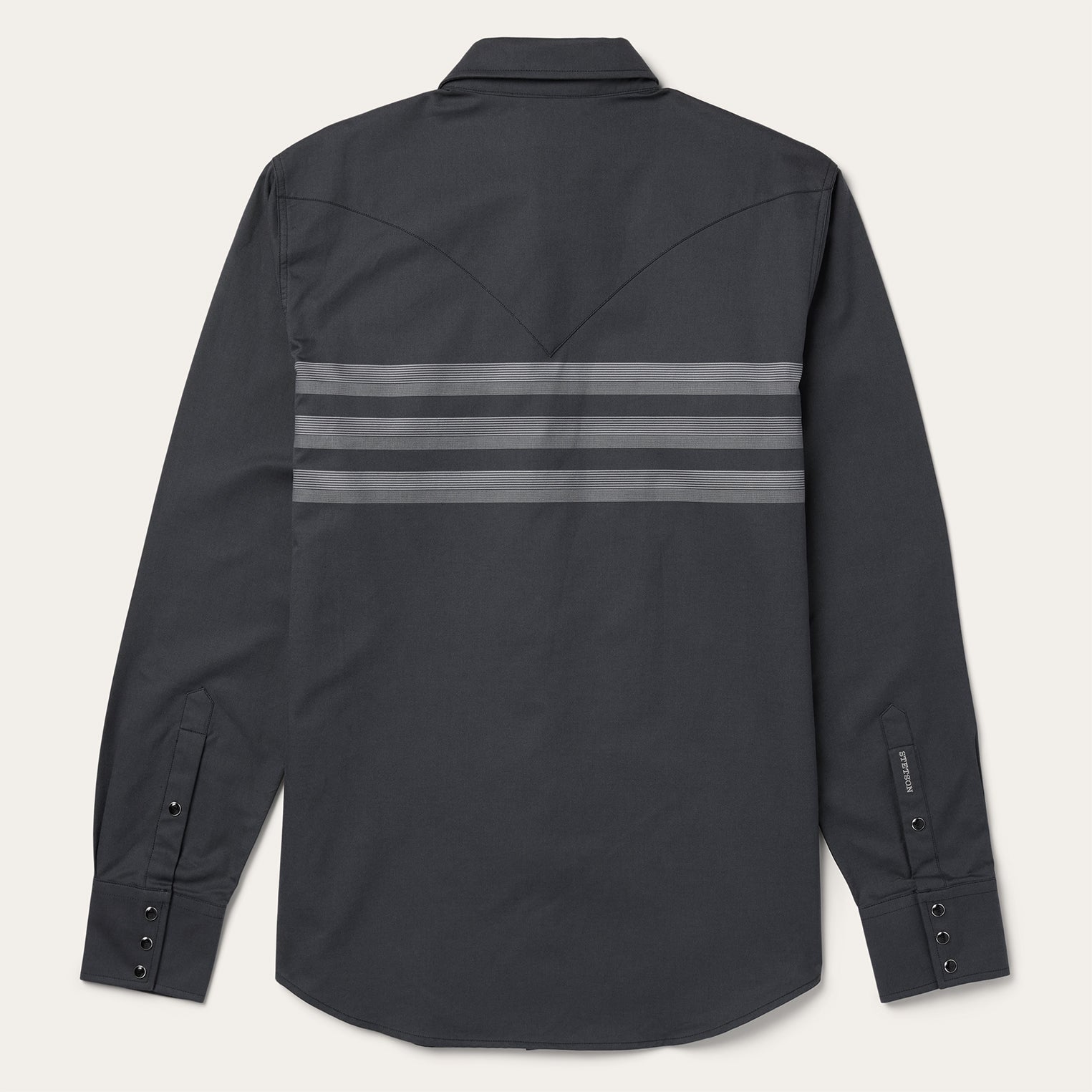 Western Twill Shirt with Border Stripe