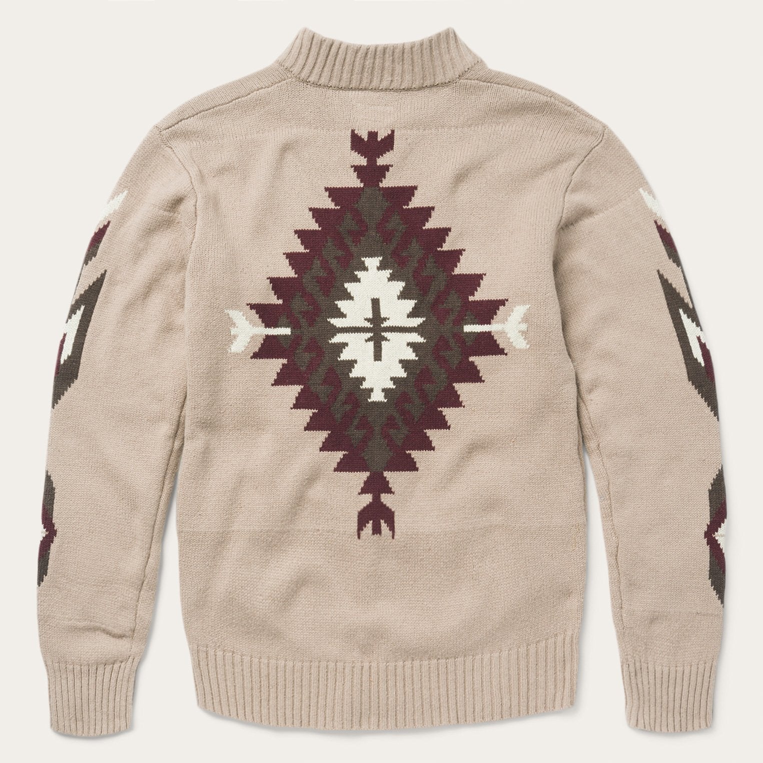 Aztec Brown Knit Cardigan for Women