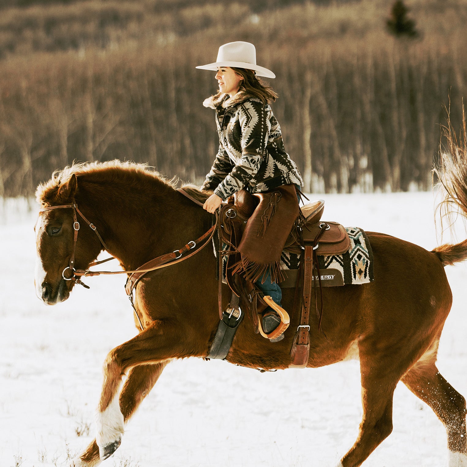 Southwestern Brown Blanket Jacket for Casual Wear