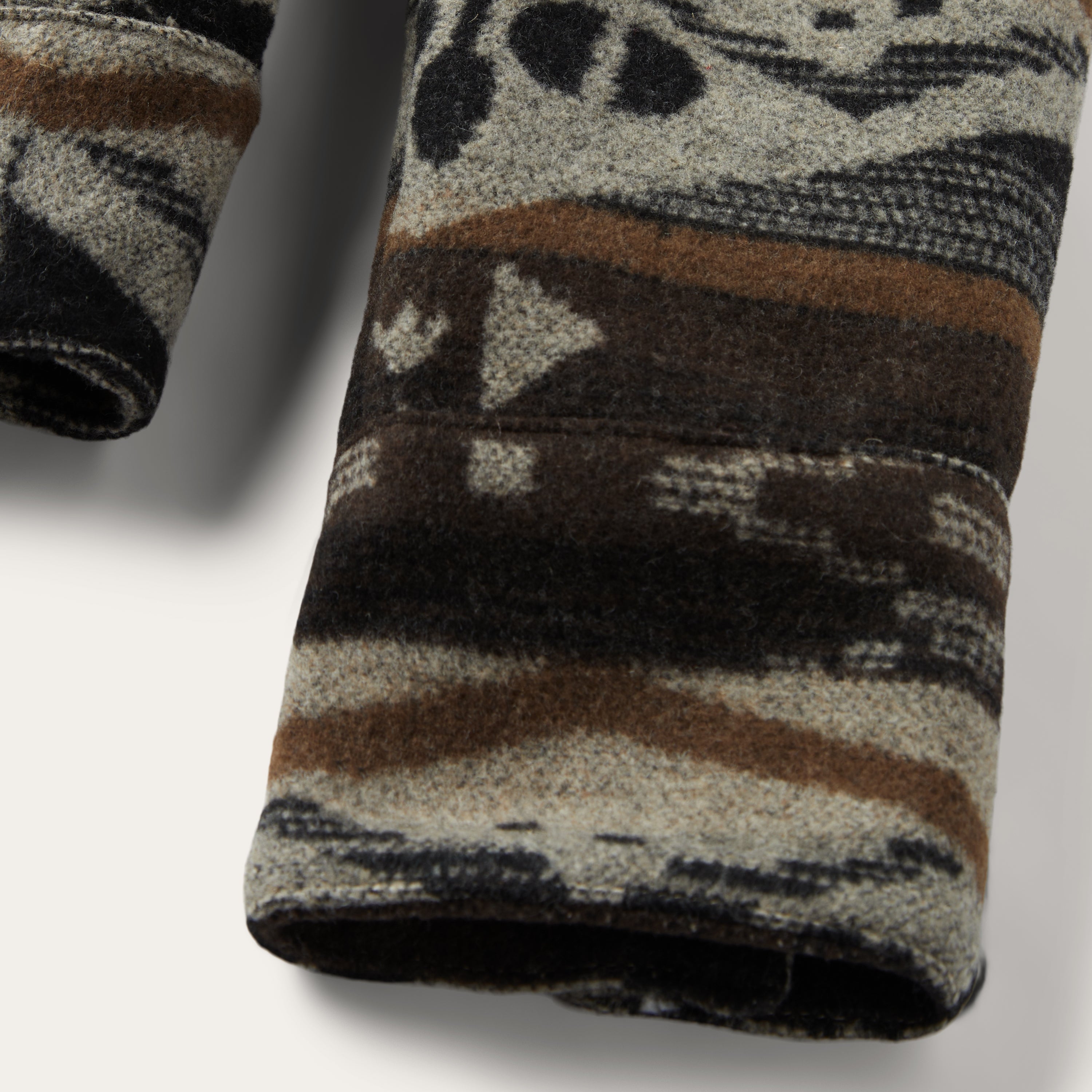 Southwestern Brown Blanket Jacket for Casual Wear