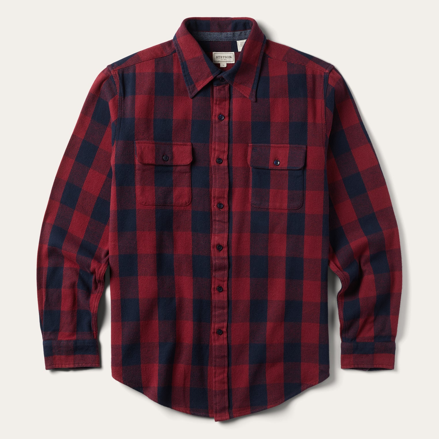 Classic Buffalo Check Twill Shirt for Men