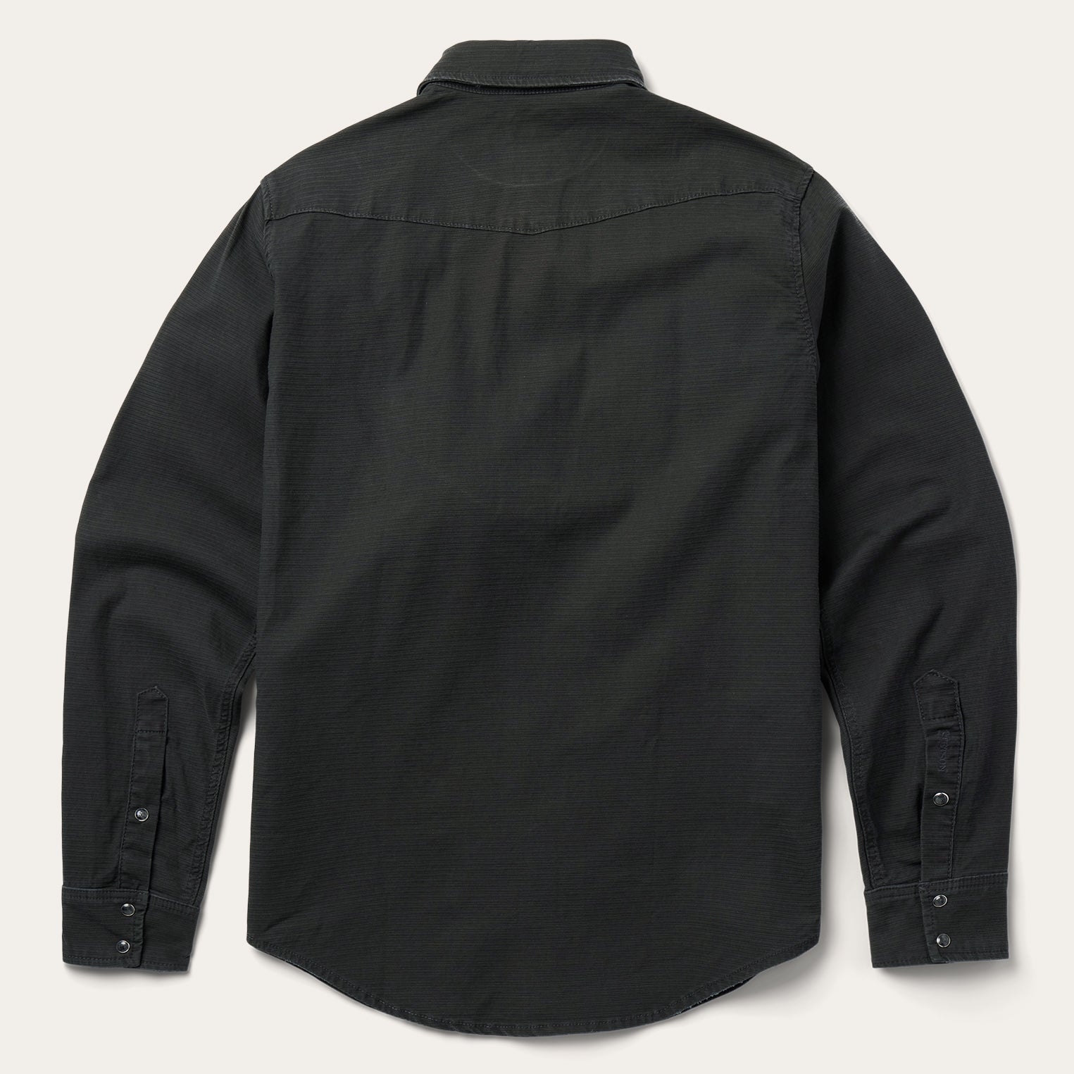 Men's Charcoal Denim Shirt - Casual & Durable