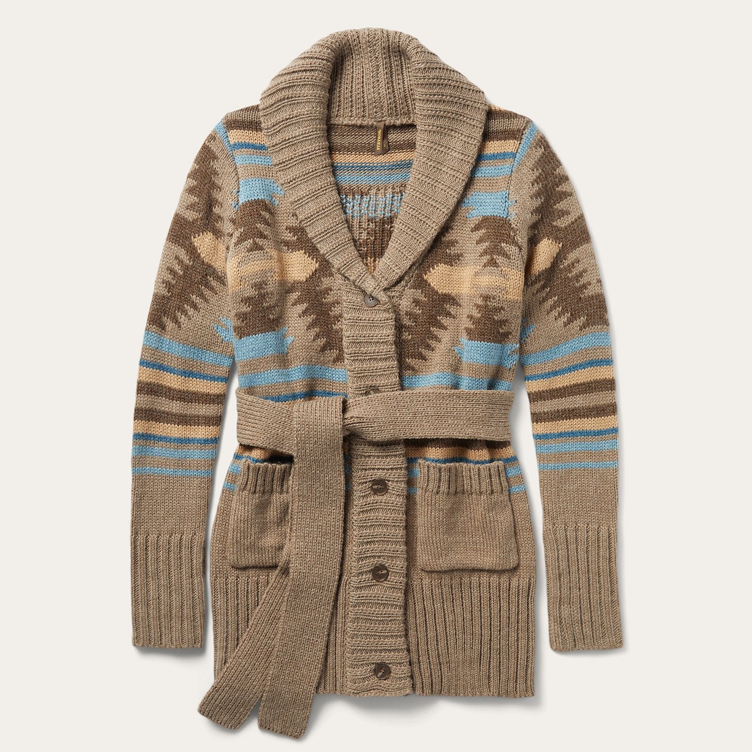 Brown Chunky Knit Sweater for Men