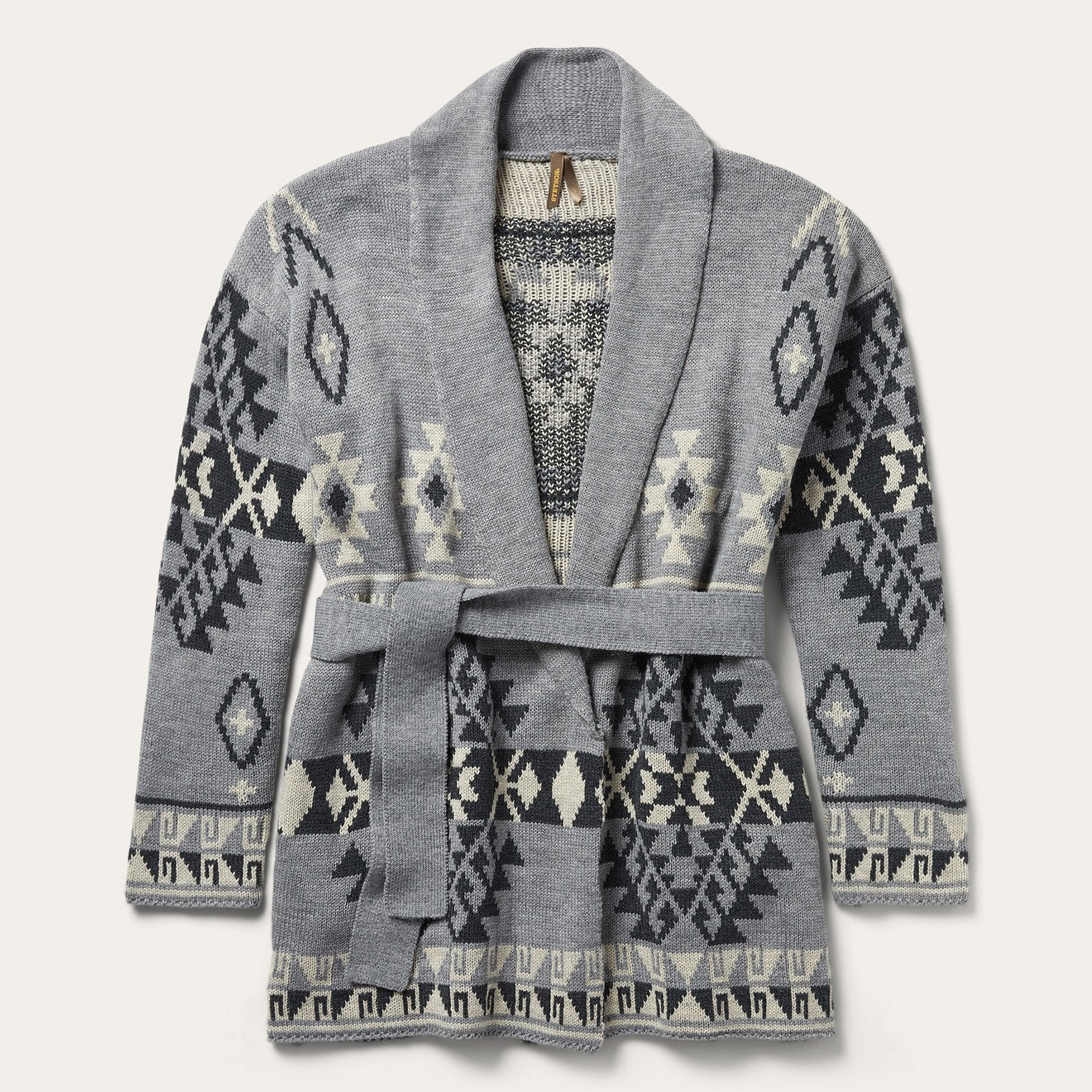 Grey Chunky Knit Sweater for Men