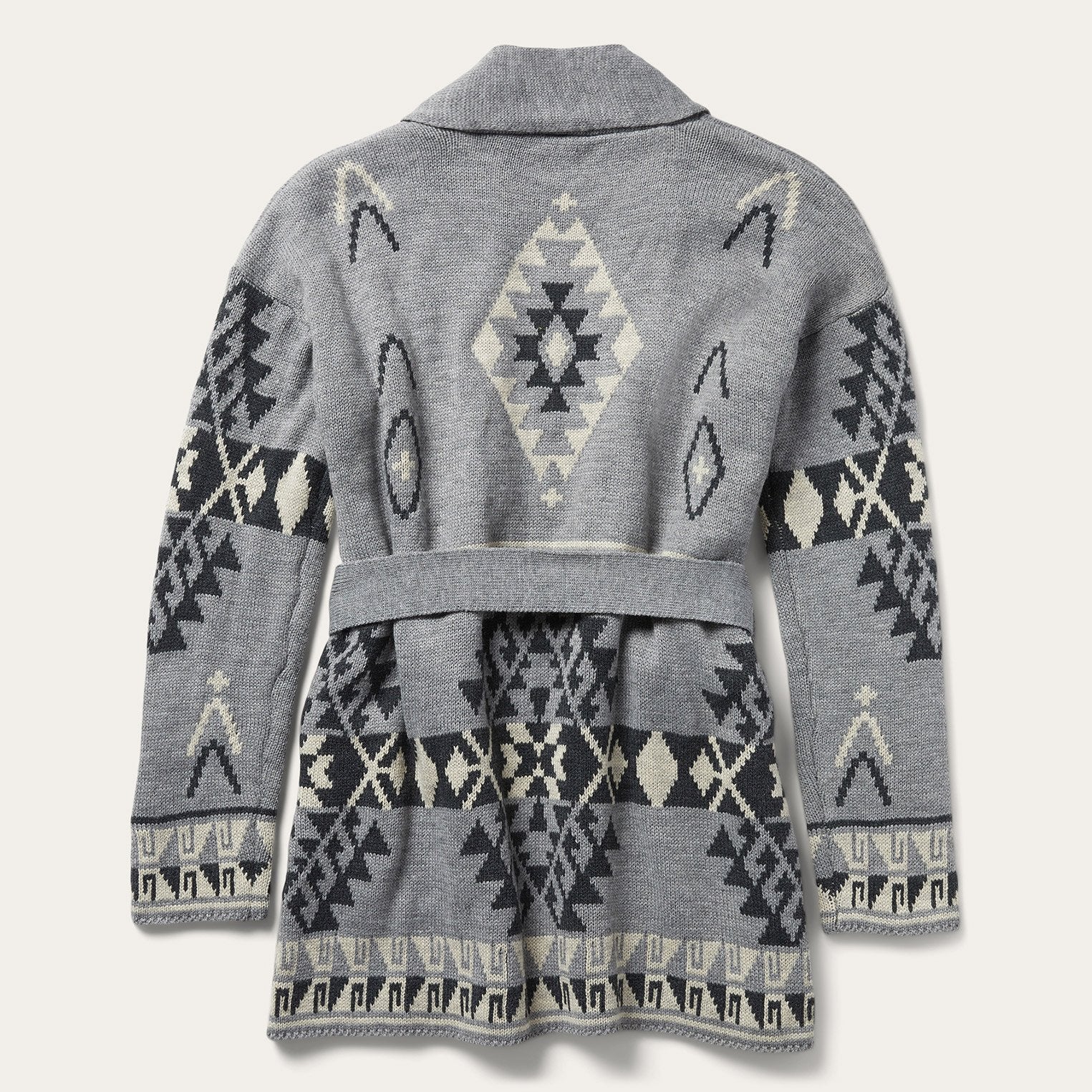 Grey Chunky Knit Sweater for Men