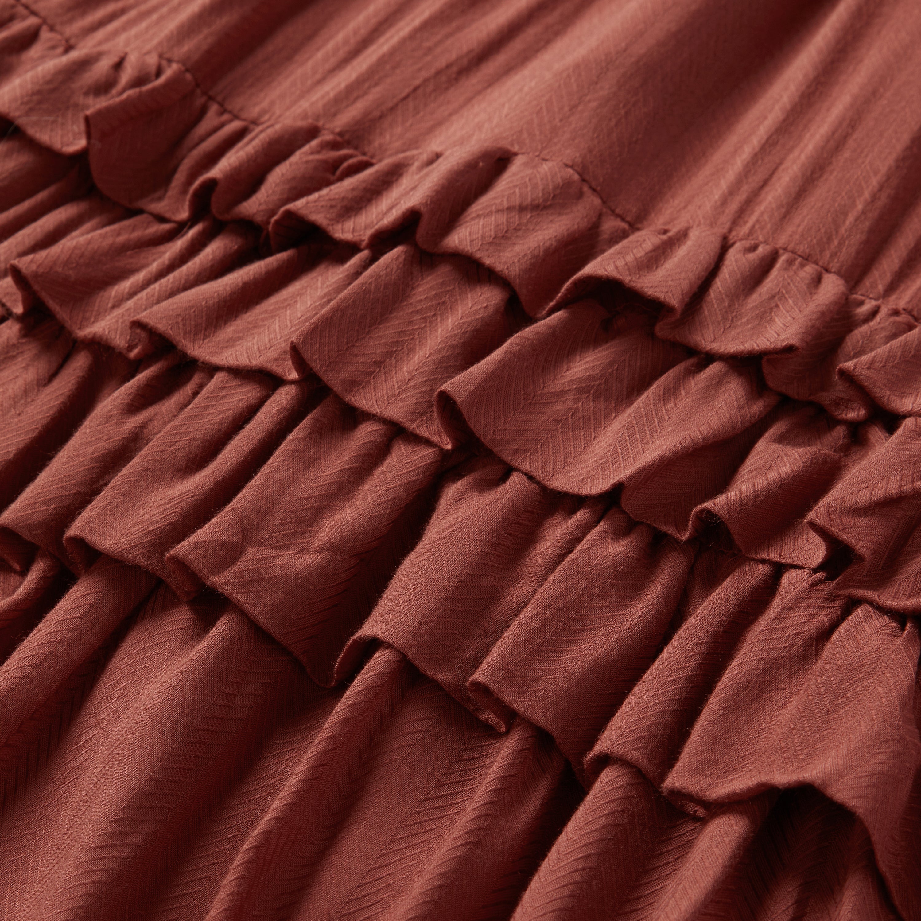 Stylish Cinnamon Herringbone Dress for Women