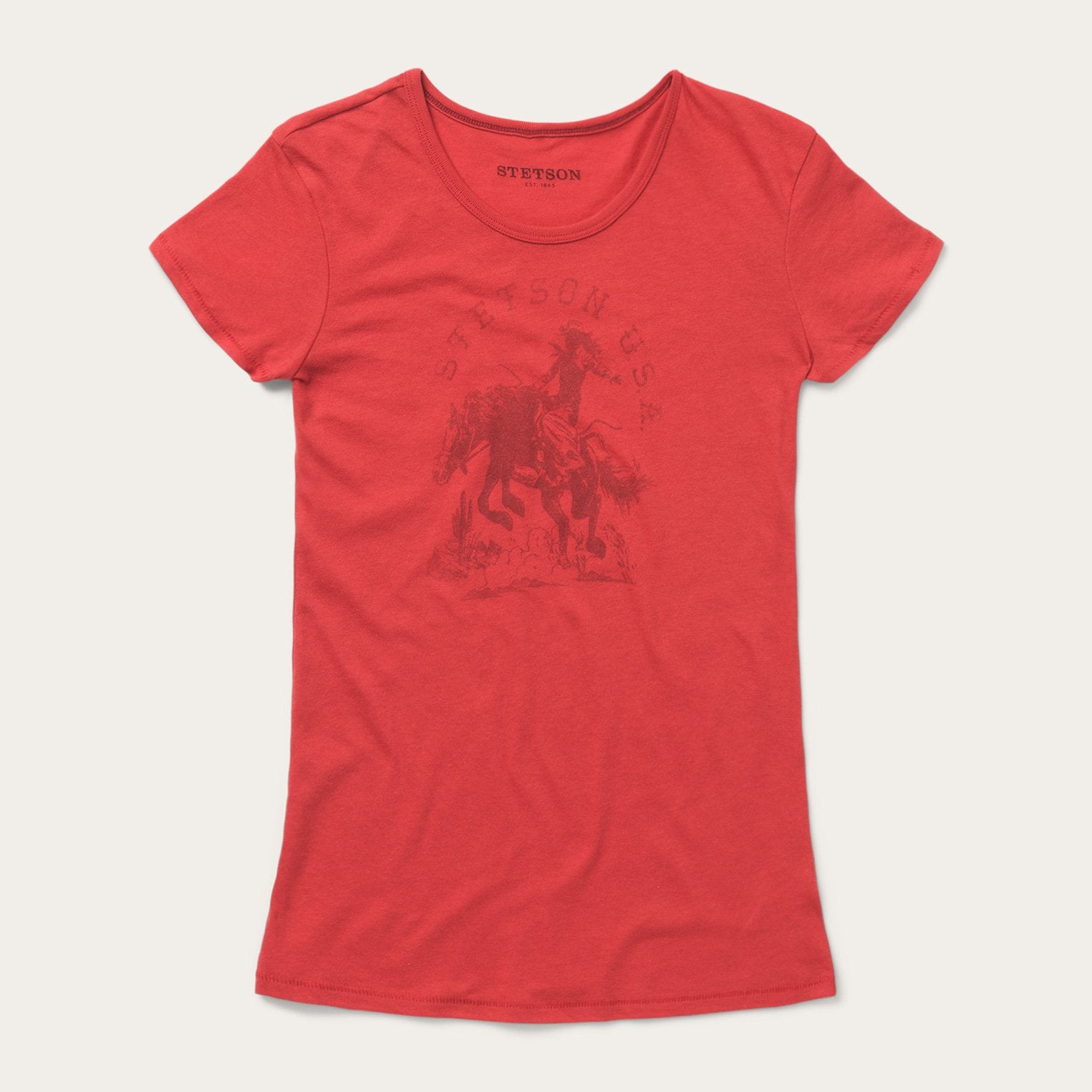 Vintage Cowgirl Print T-Shirt