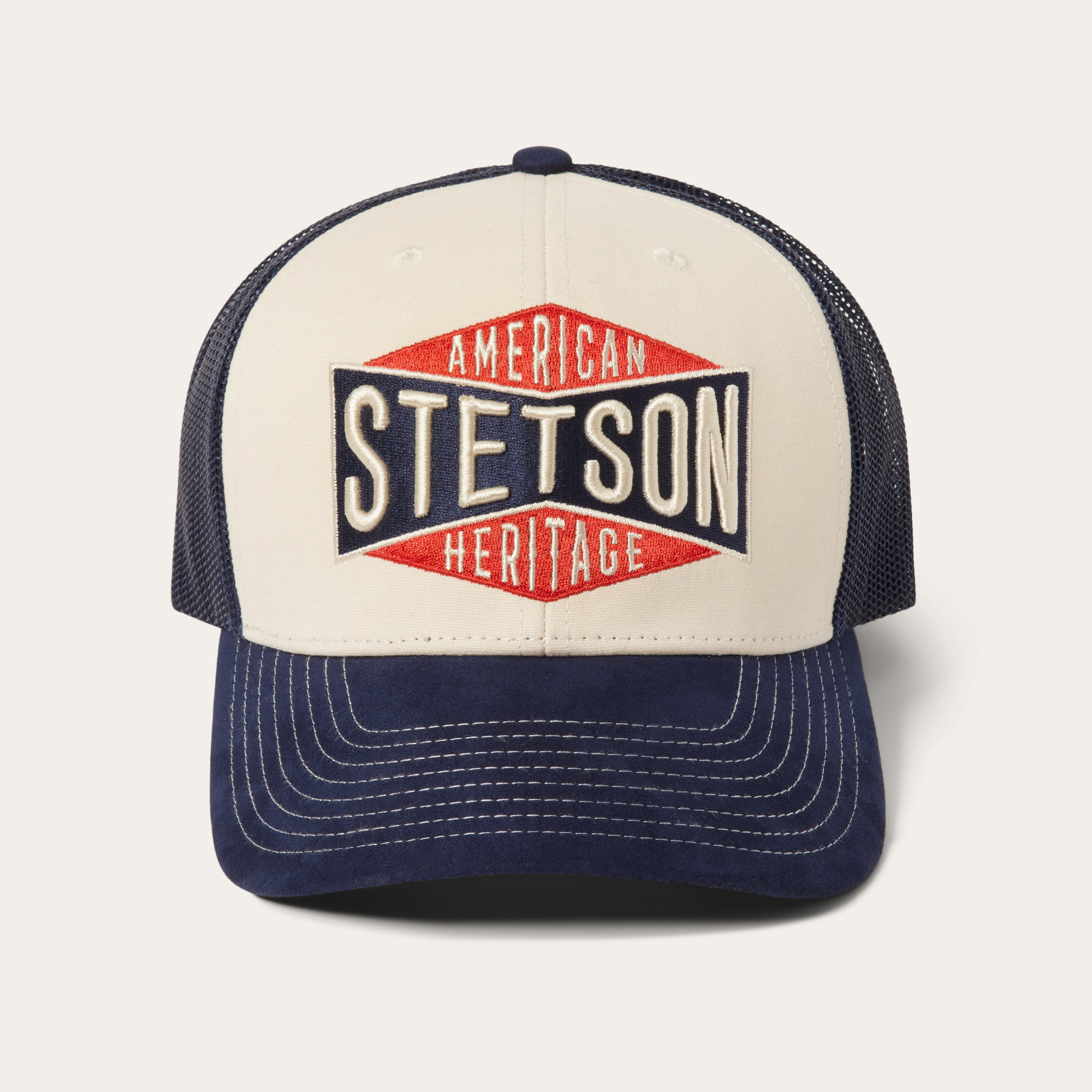 Classic Cream Trucker Hat by American Heritage